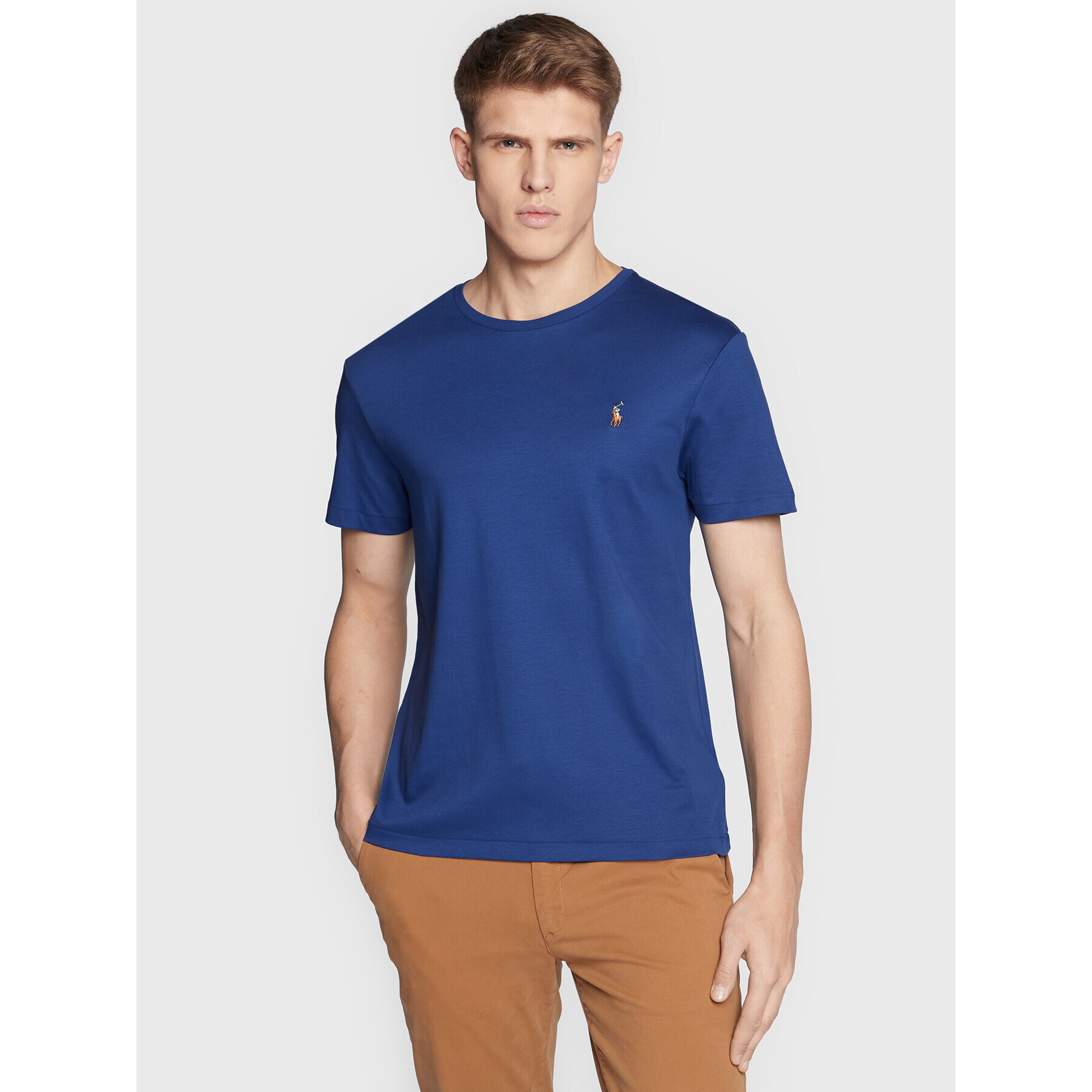 Polo Ralph Lauren Tričko 710740727 Modrá Custom Slim Fit - Pepit.sk