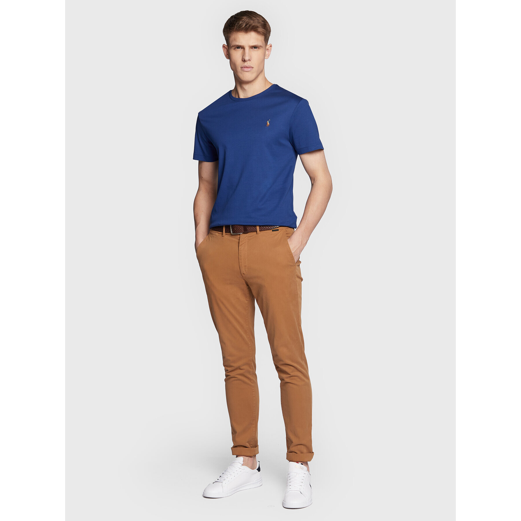 Polo Ralph Lauren Tričko 710740727 Modrá Custom Slim Fit - Pepit.sk