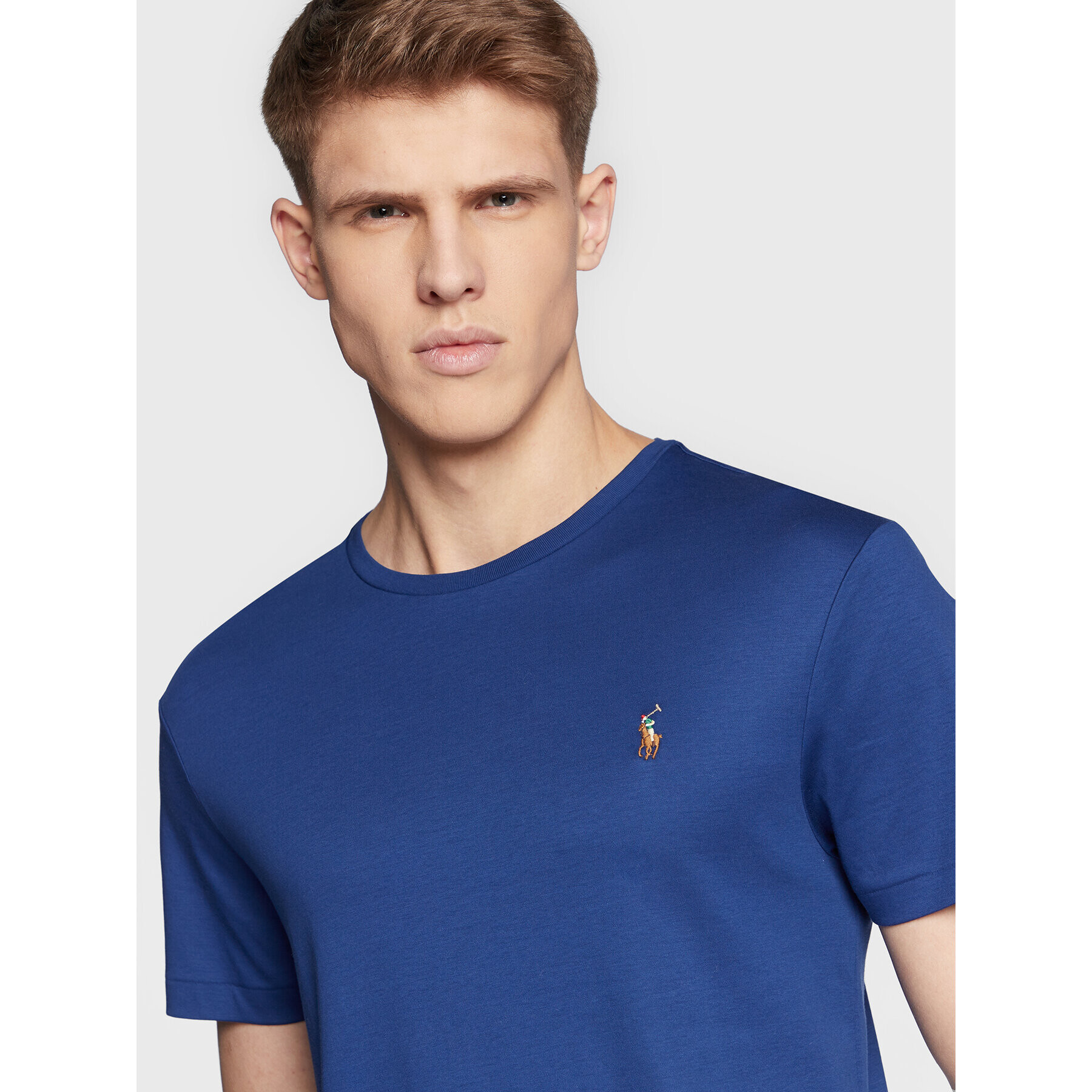 Polo Ralph Lauren Tričko 710740727 Modrá Custom Slim Fit - Pepit.sk