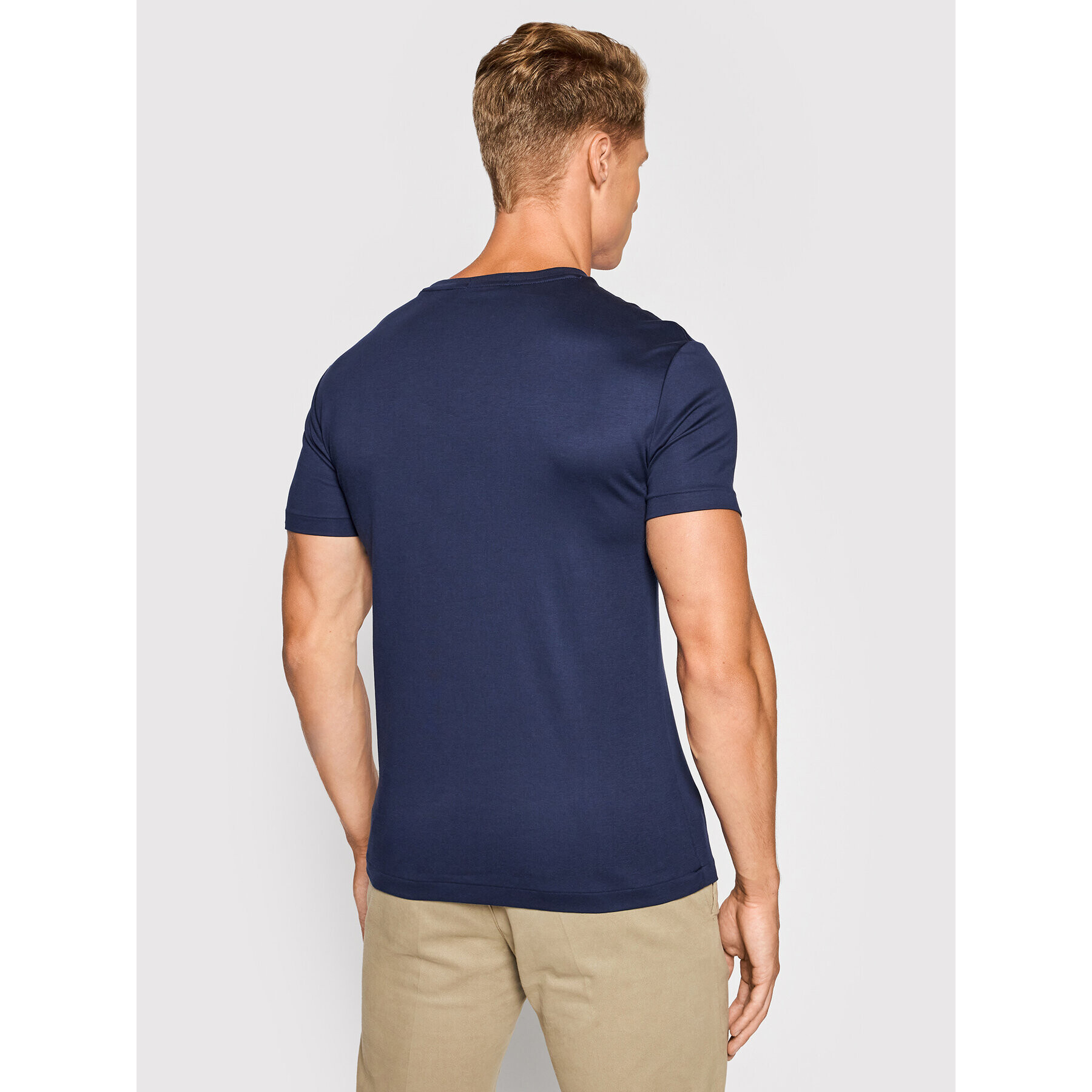 Polo Ralph Lauren Tričko 710740727 Tmavomodrá Custom Slim Fit - Pepit.sk