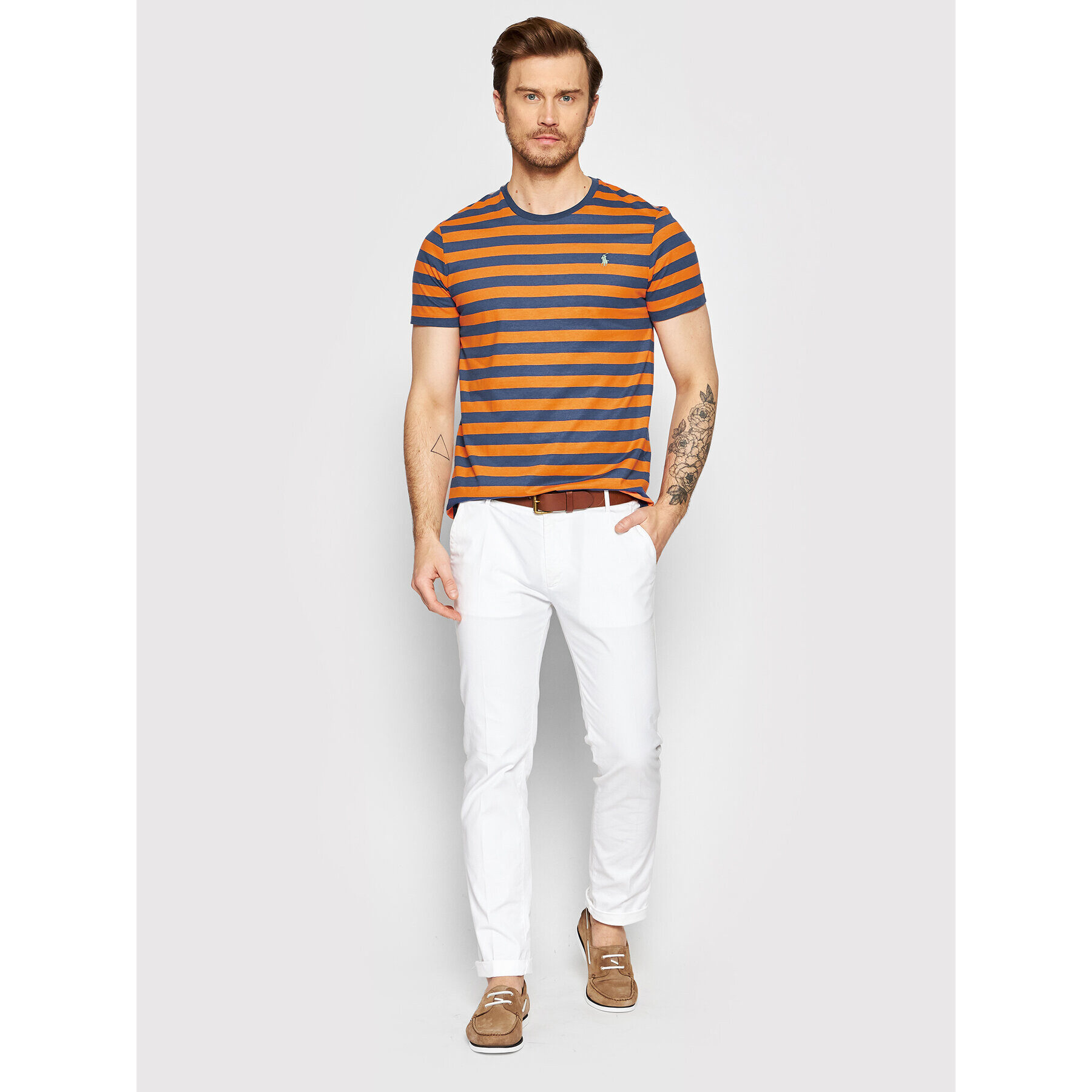 Polo Ralph Lauren Tričko 710803479011 Oranžová Custom Slim Fit - Pepit.sk