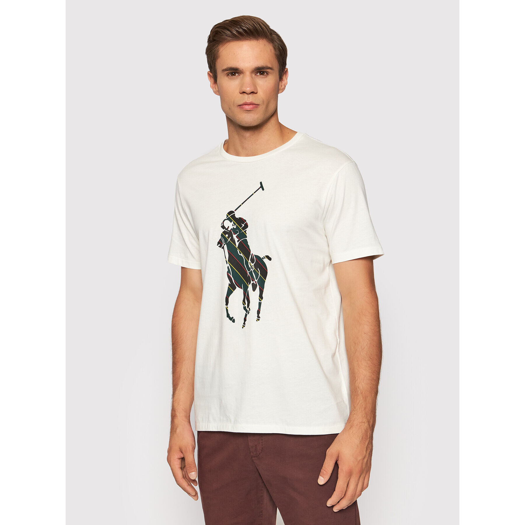 Polo Ralph Lauren Tričko 710853276001 Biela Custom Slim Fit - Pepit.sk