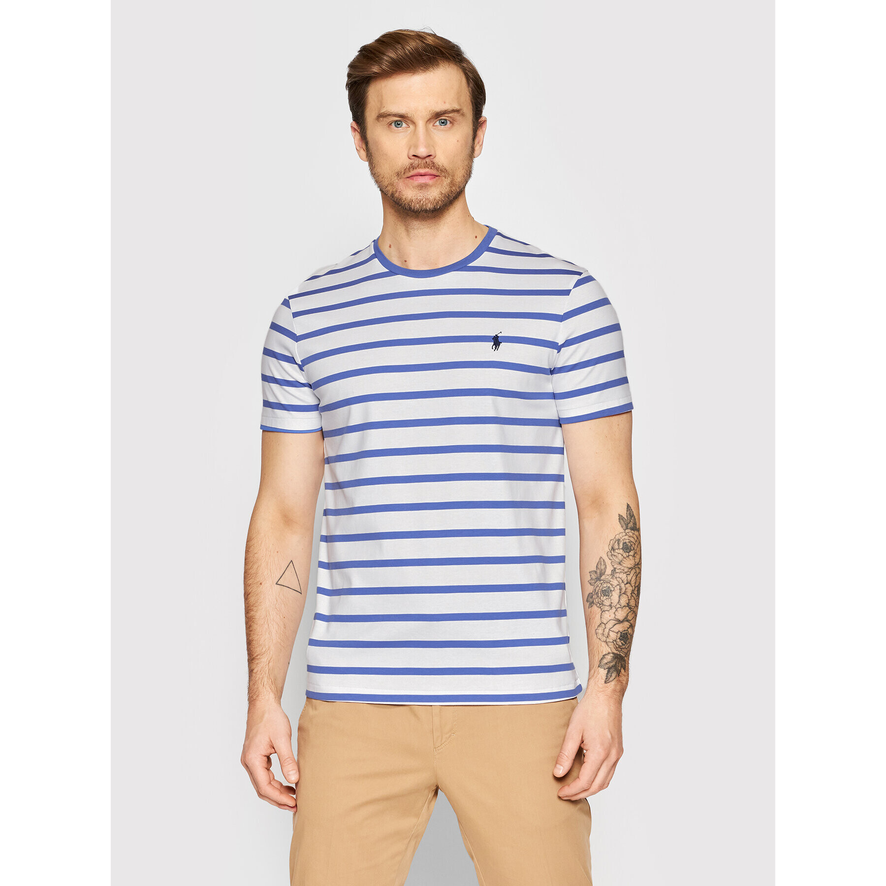 Polo Ralph Lauren Tričko 710857244005 Biela Custom Slim Fit - Pepit.sk