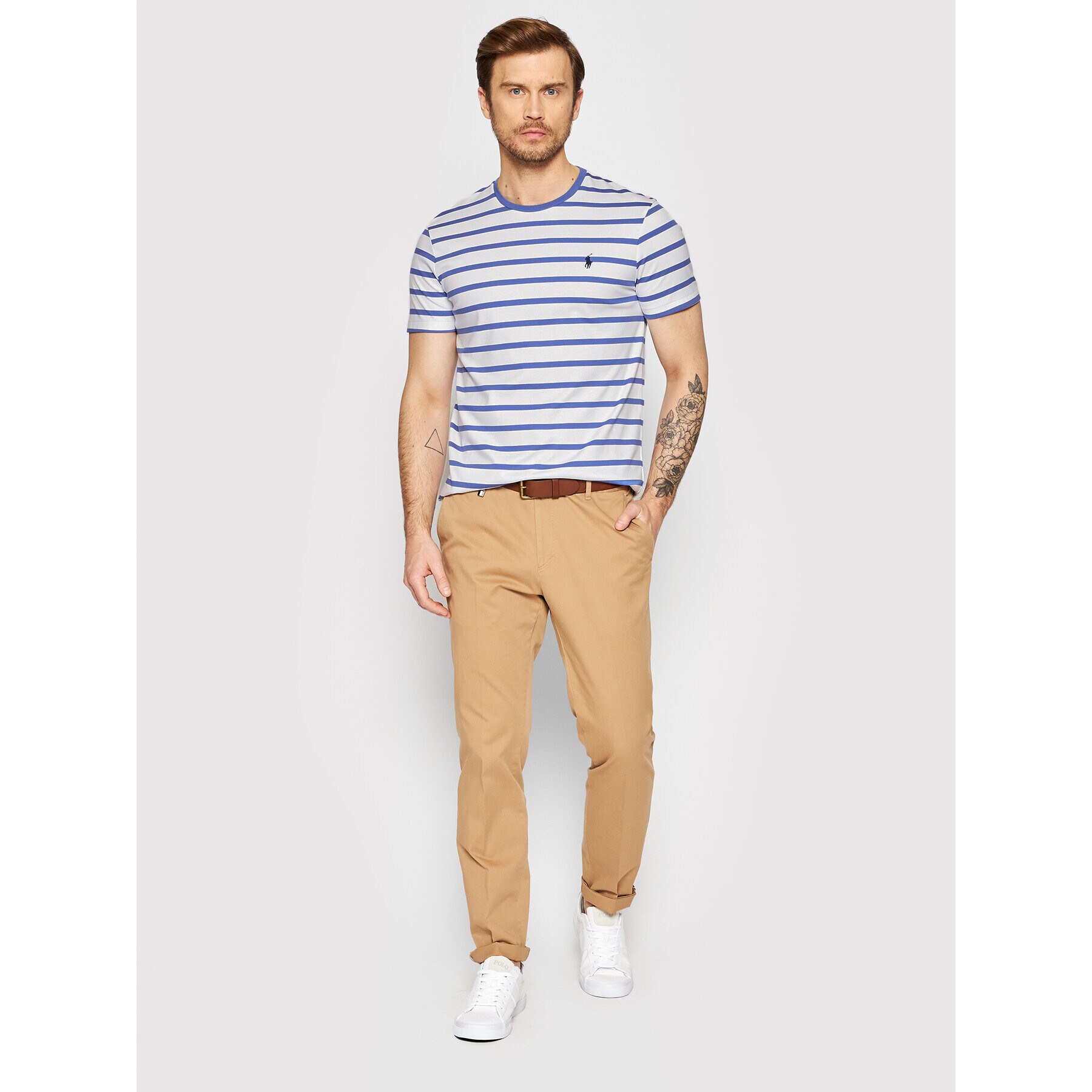 Polo Ralph Lauren Tričko 710857244005 Biela Custom Slim Fit - Pepit.sk