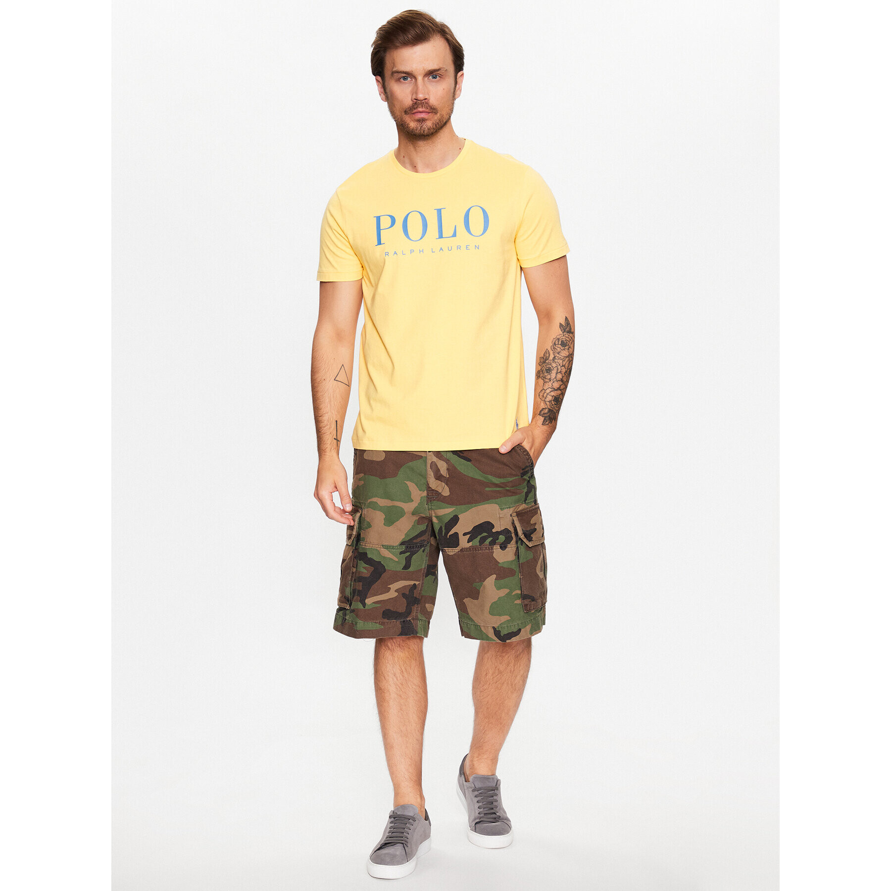 Polo Ralph Lauren Tričko 710860829010 Žltá Custom Slim Fit - Pepit.sk