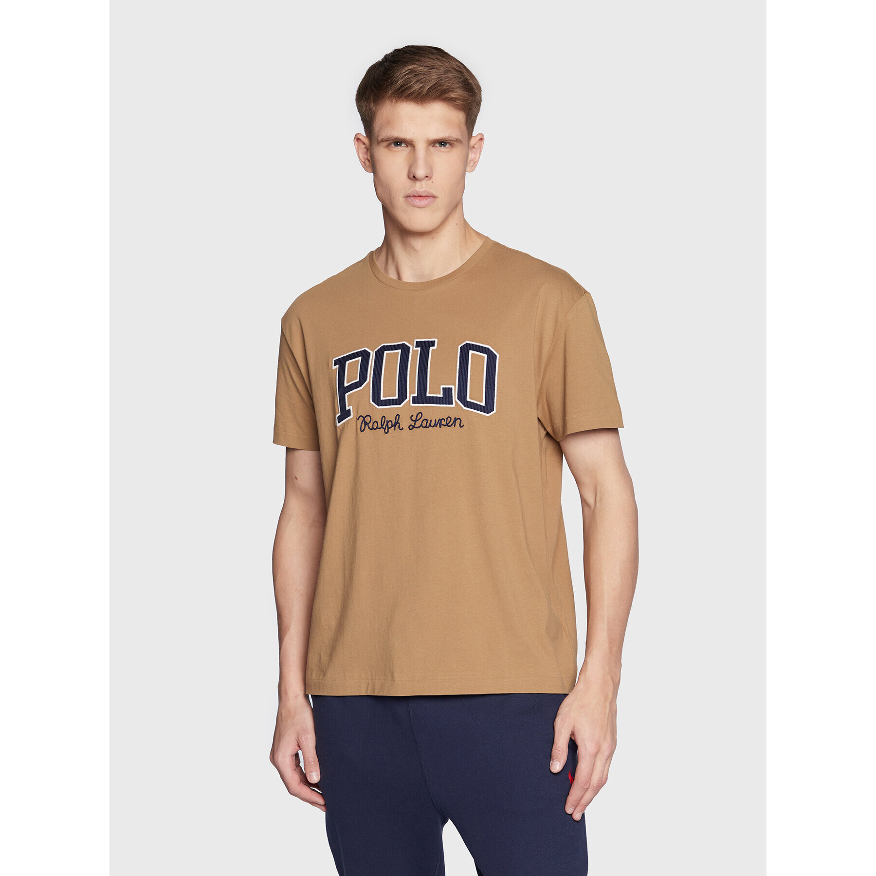 Polo Ralph Lauren Tričko 710878616006 Hnedá Classic Fit - Pepit.sk