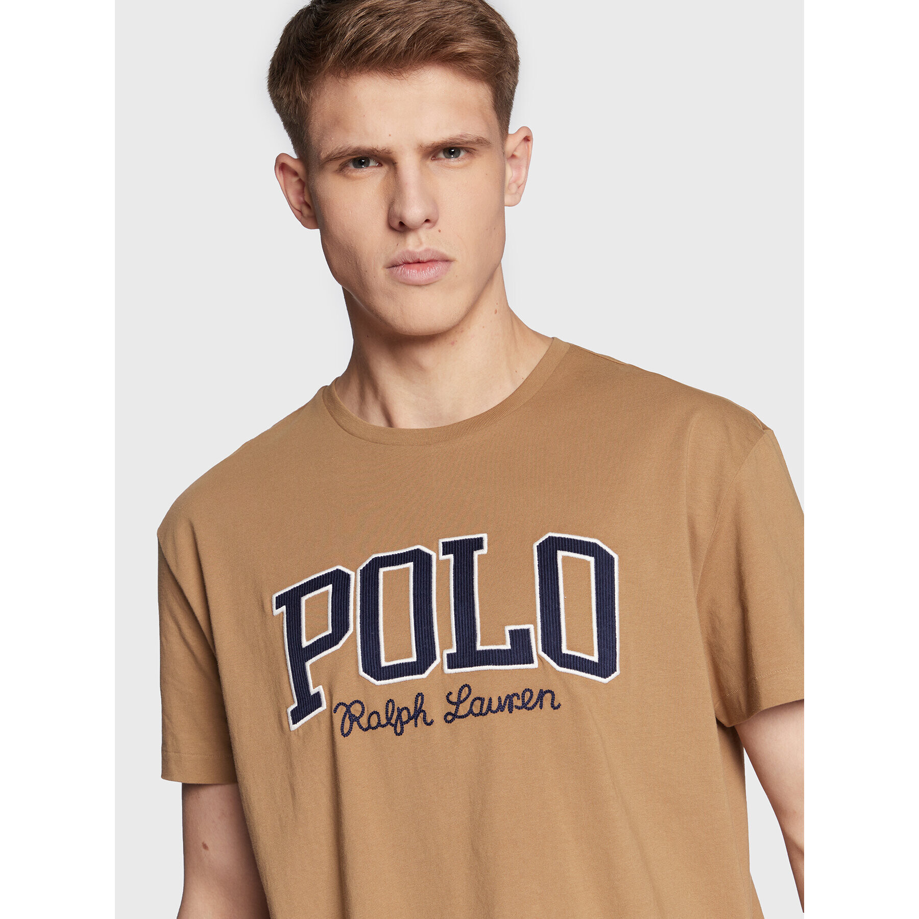 Polo Ralph Lauren Tričko 710878616006 Hnedá Classic Fit - Pepit.sk