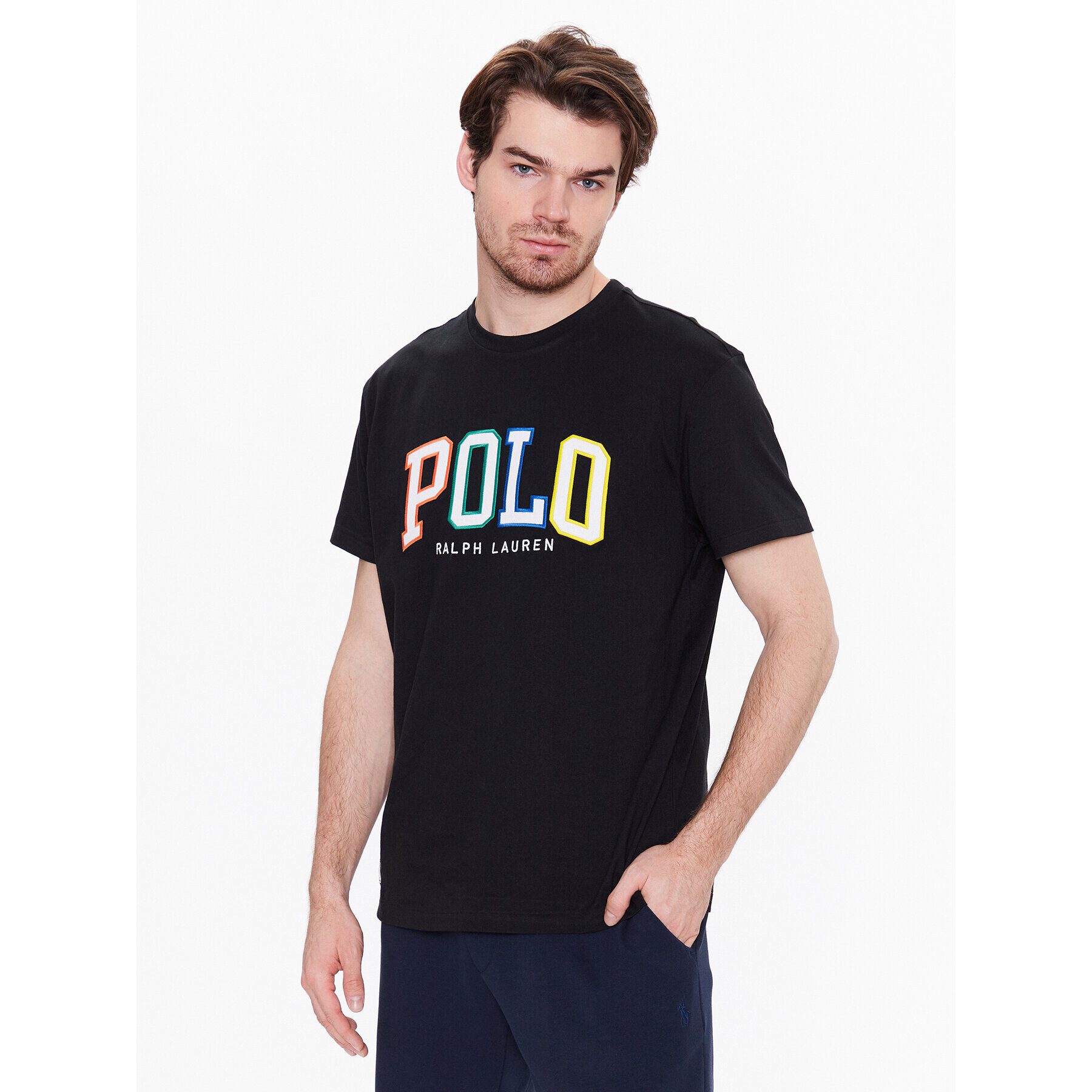 Polo Ralph Lauren Tričko 710890804001 Čierna Custom Fit - Pepit.sk