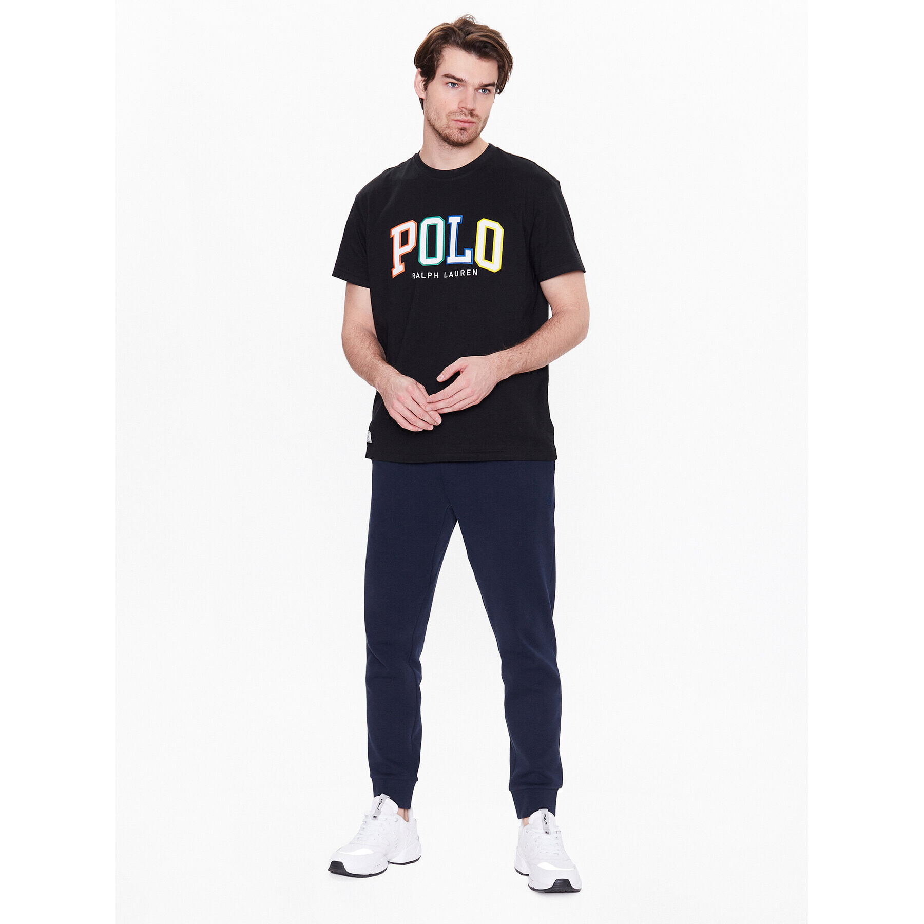 Polo Ralph Lauren Tričko 710890804001 Čierna Custom Fit - Pepit.sk