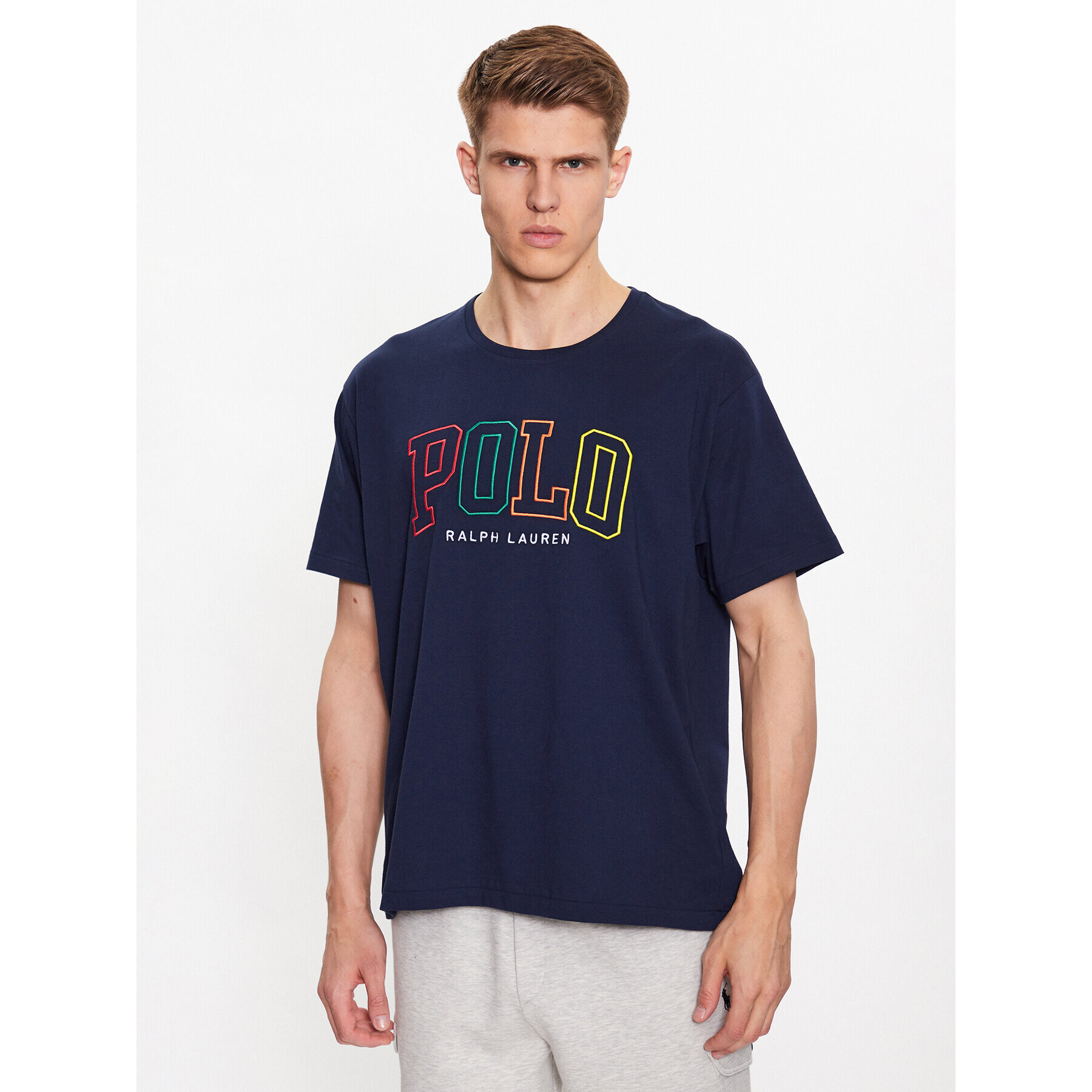 Polo Ralph Lauren Tričko 710899185001 Tmavomodrá Relaxed Fit - Pepit.sk