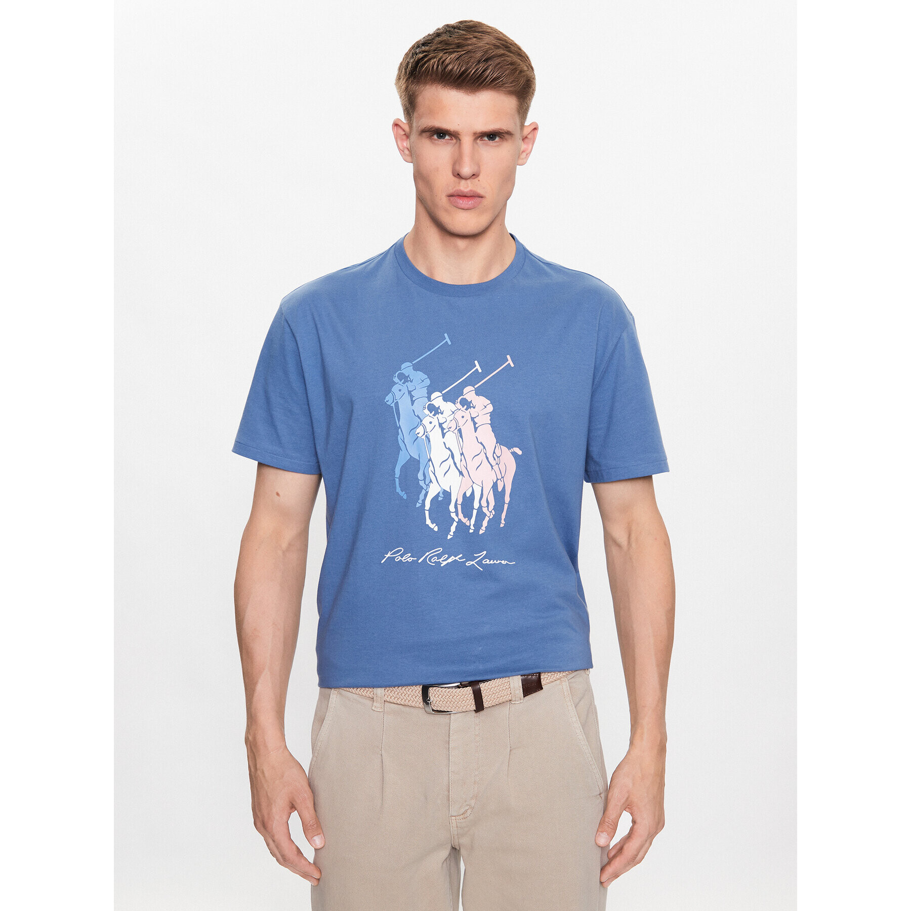 Polo Ralph Lauren Tričko 710909588003 Modrá Classic Fit - Pepit.sk