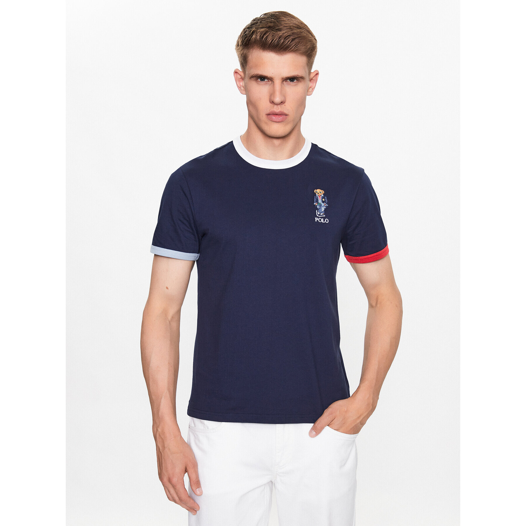 Polo Ralph Lauren Tričko 710909789001 Tmavomodrá Regular Fit - Pepit.sk