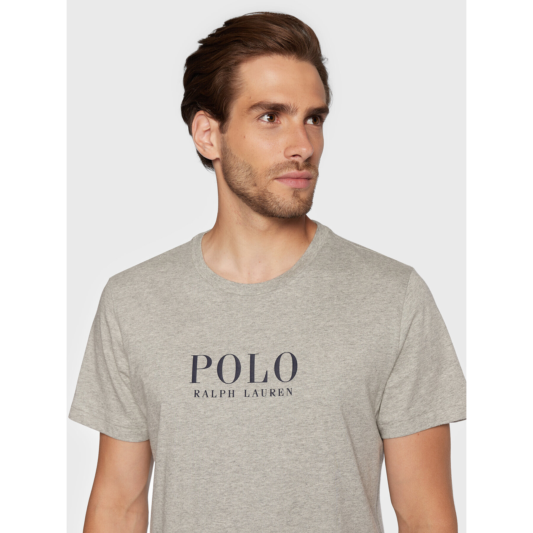 Polo Ralph Lauren Tričko 714862615005 Sivá Slim Fit - Pepit.sk