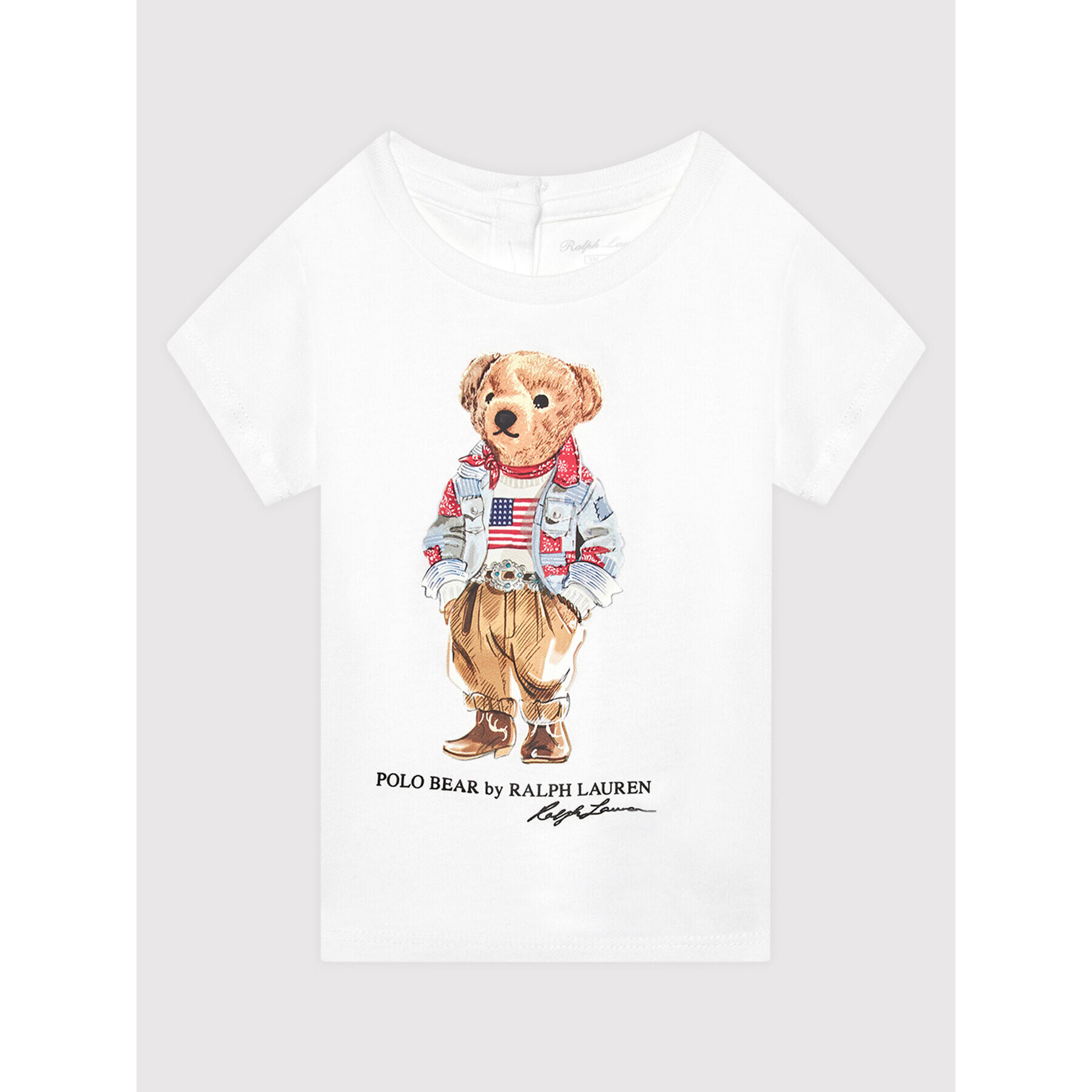 Polo Ralph Lauren Tričko Bear 310850649001 Biela Regular Fit - Pepit.sk