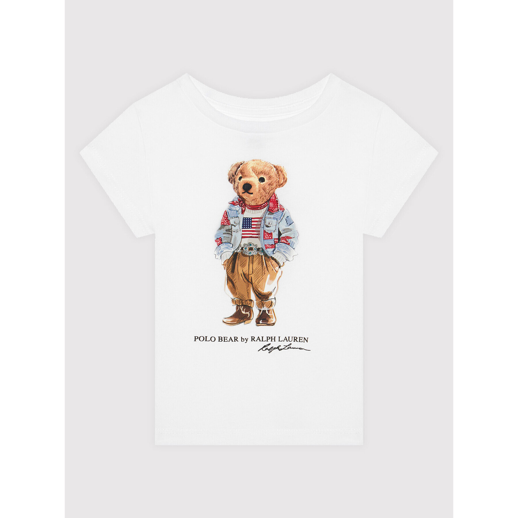 Polo Ralph Lauren Tričko Bear 312850649001 Biela Regular Fit - Pepit.sk