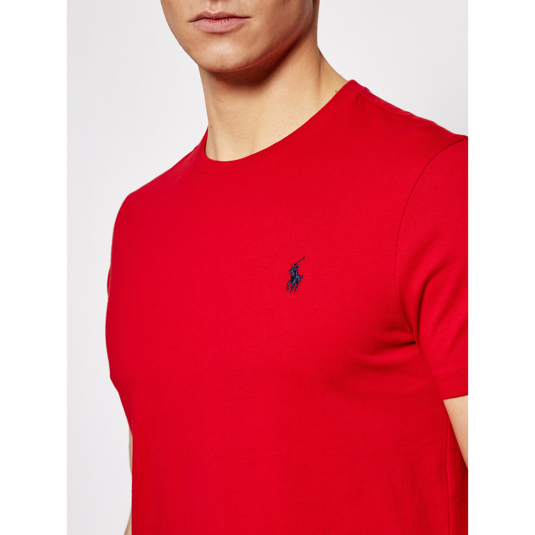 Polo Ralph Lauren Tričko Ssl 710680785008 Červená Custom Slim Fit - Pepit.sk