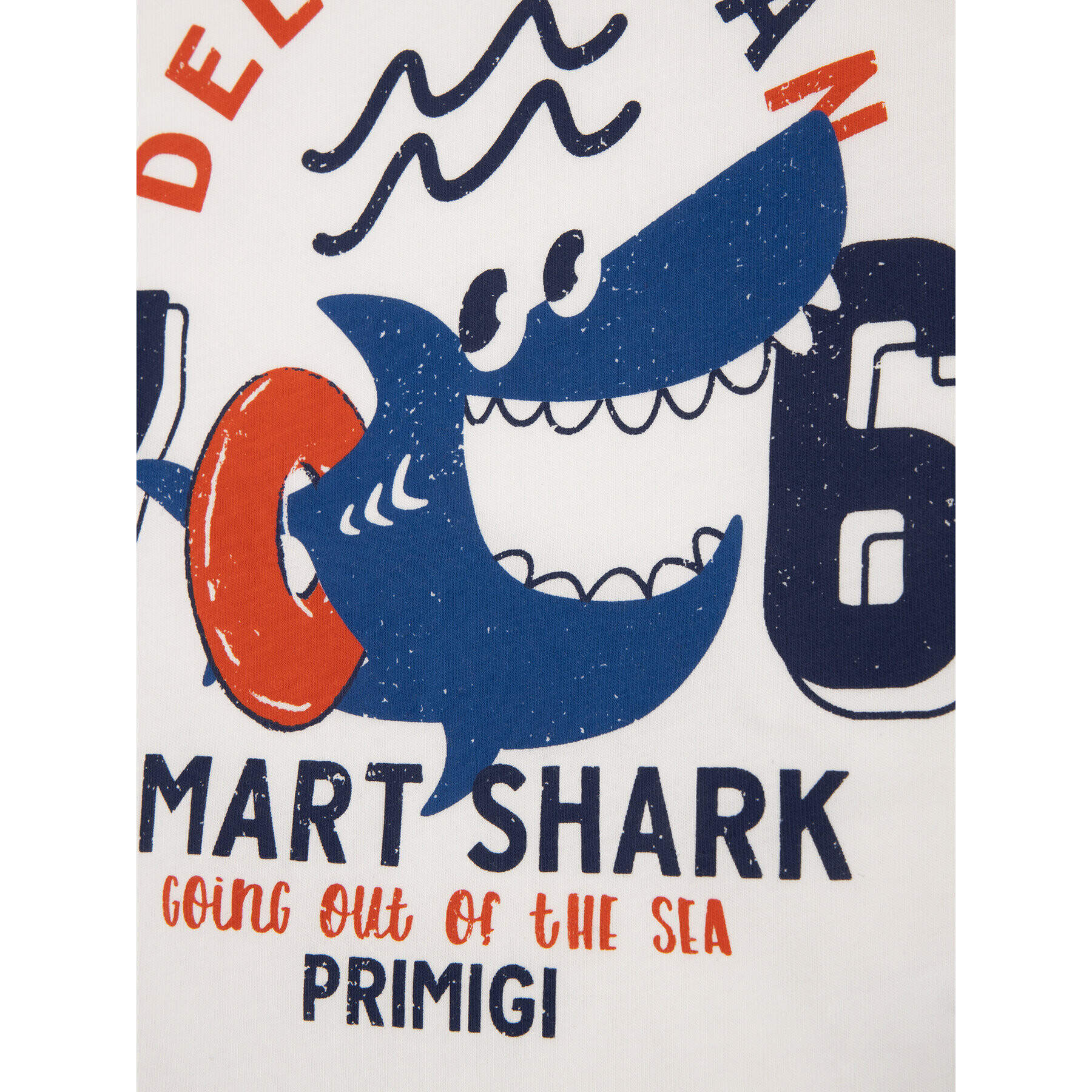 Primigi Tričko Smart Shark 43221025 Biela Regular Fit - Pepit.sk