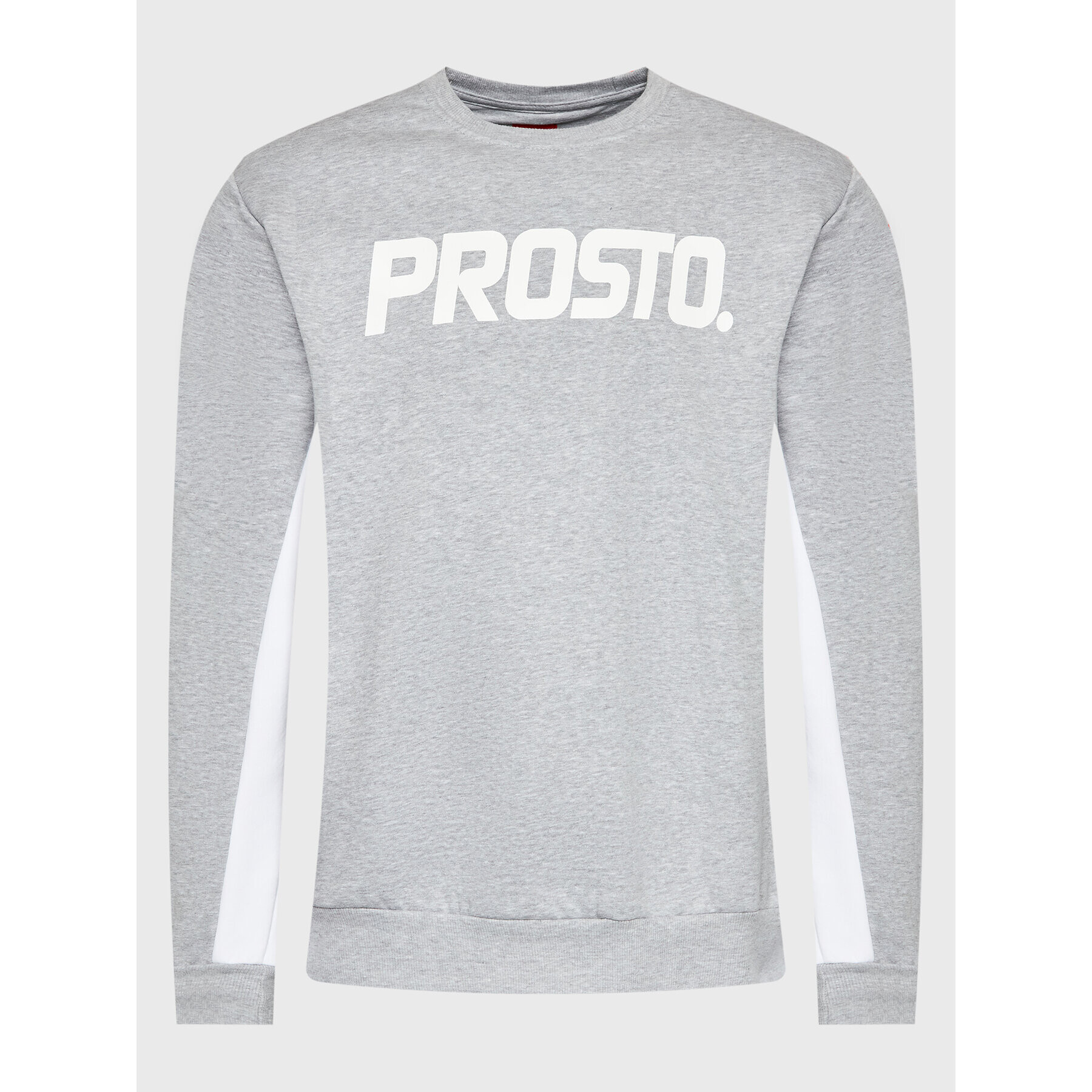 PROSTO. Mikina KLASYK Crewneck Classic XXII 1032 Sivá Relaxed Fit - Pepit.sk