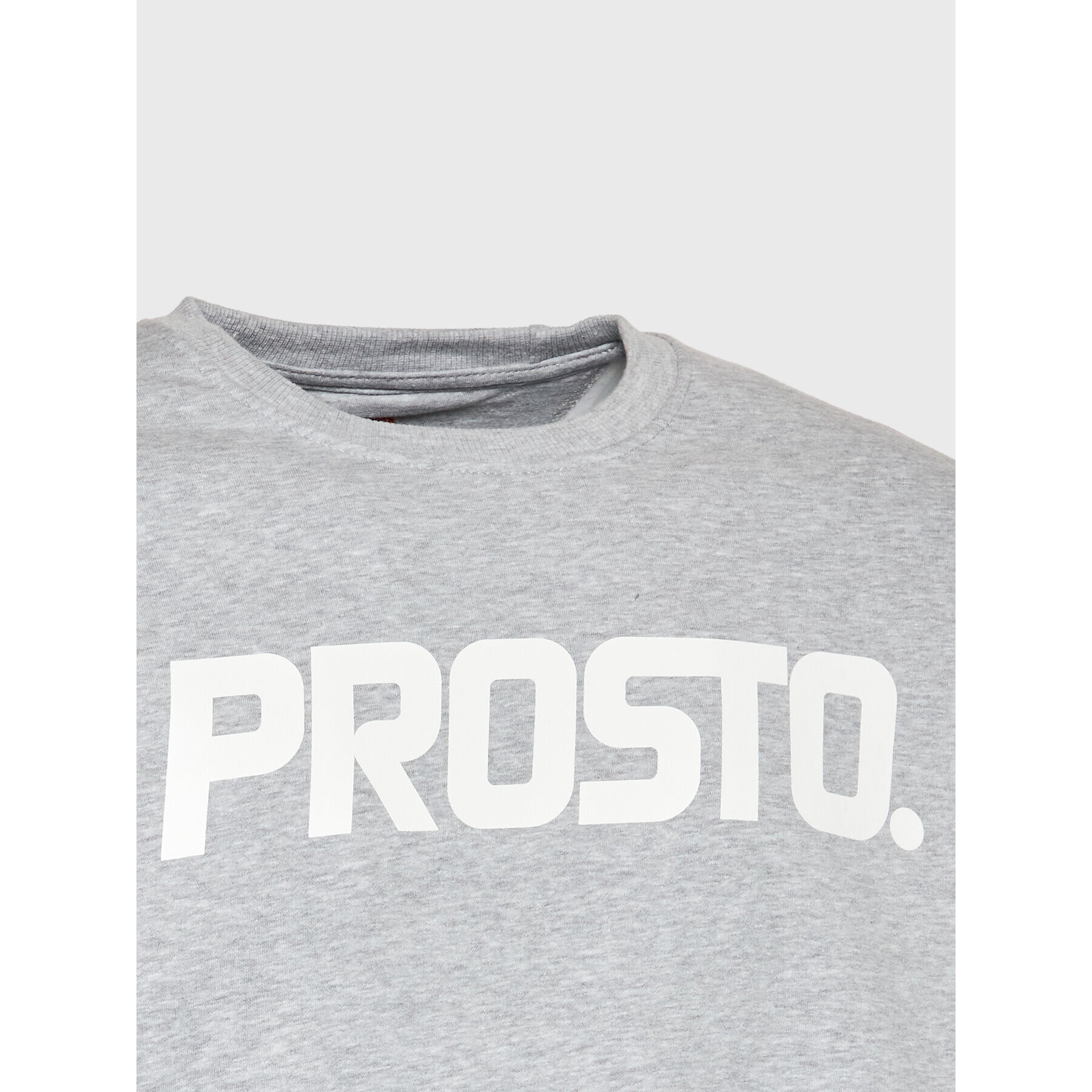 PROSTO. Mikina KLASYK Crewneck Classic XXII 1032 Sivá Relaxed Fit - Pepit.sk