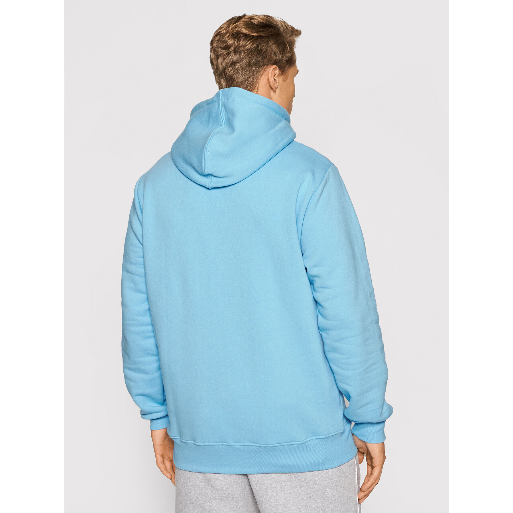 PROSTO. Mikina KLASYK Hoodie Ups 2024 Modrá Regular Fit - Pepit.sk