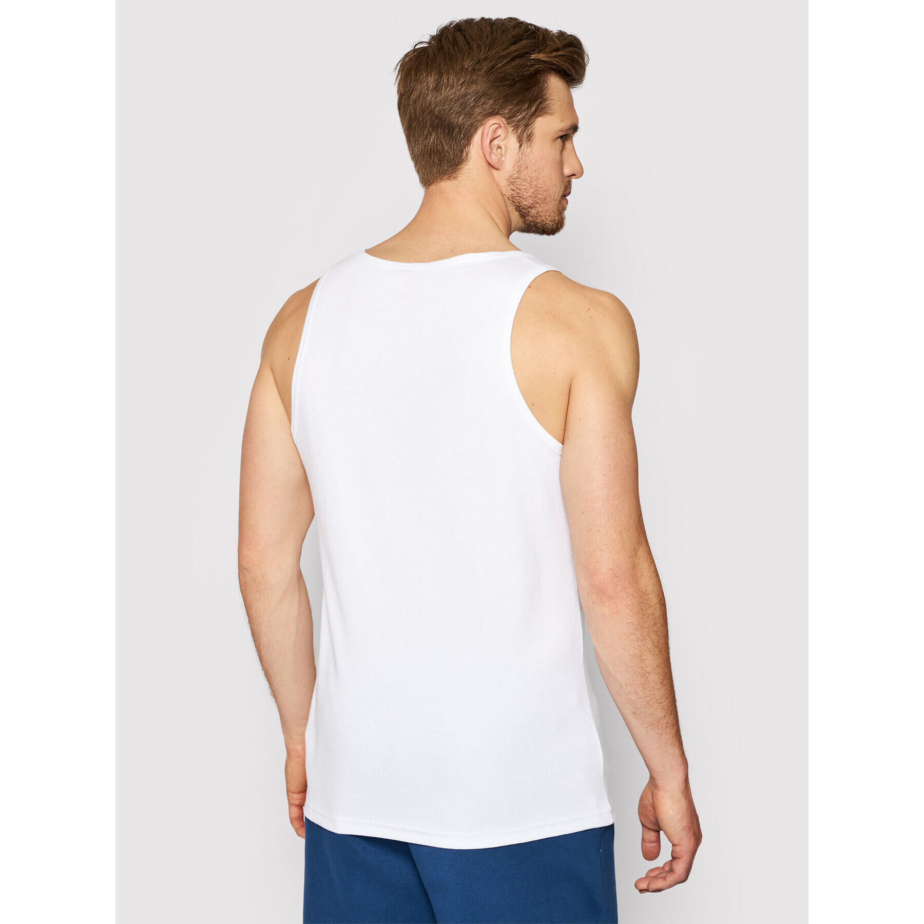 PROSTO. Tank top KLASYK Trevor 4042 Biela Regular Fit - Pepit.sk