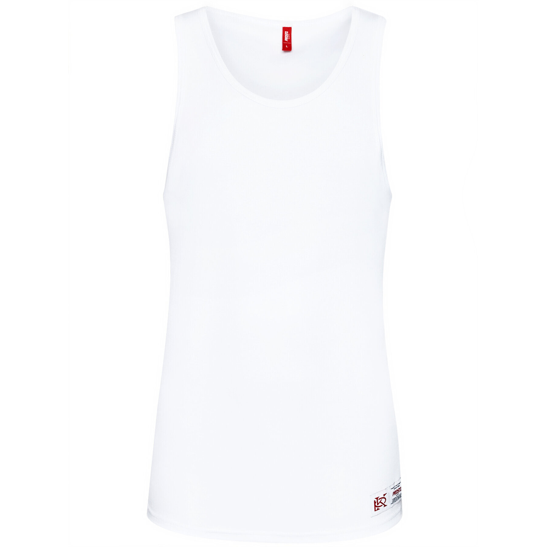 PROSTO. Tank top KLASYK Trevor 4042 Biela Regular Fit - Pepit.sk