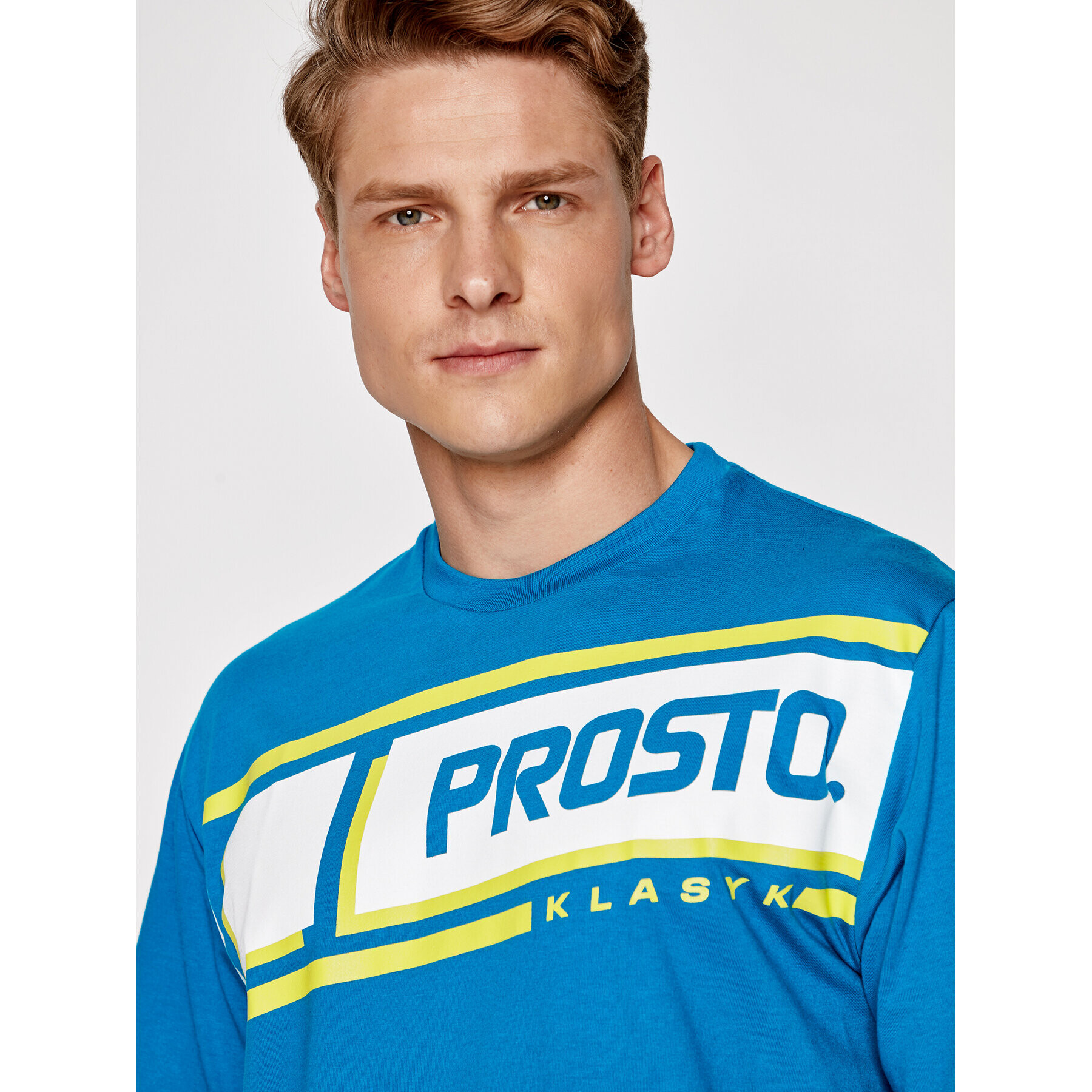 PROSTO. Tričko KLASYK Hama 1091 Modrá Regular Fit - Pepit.sk