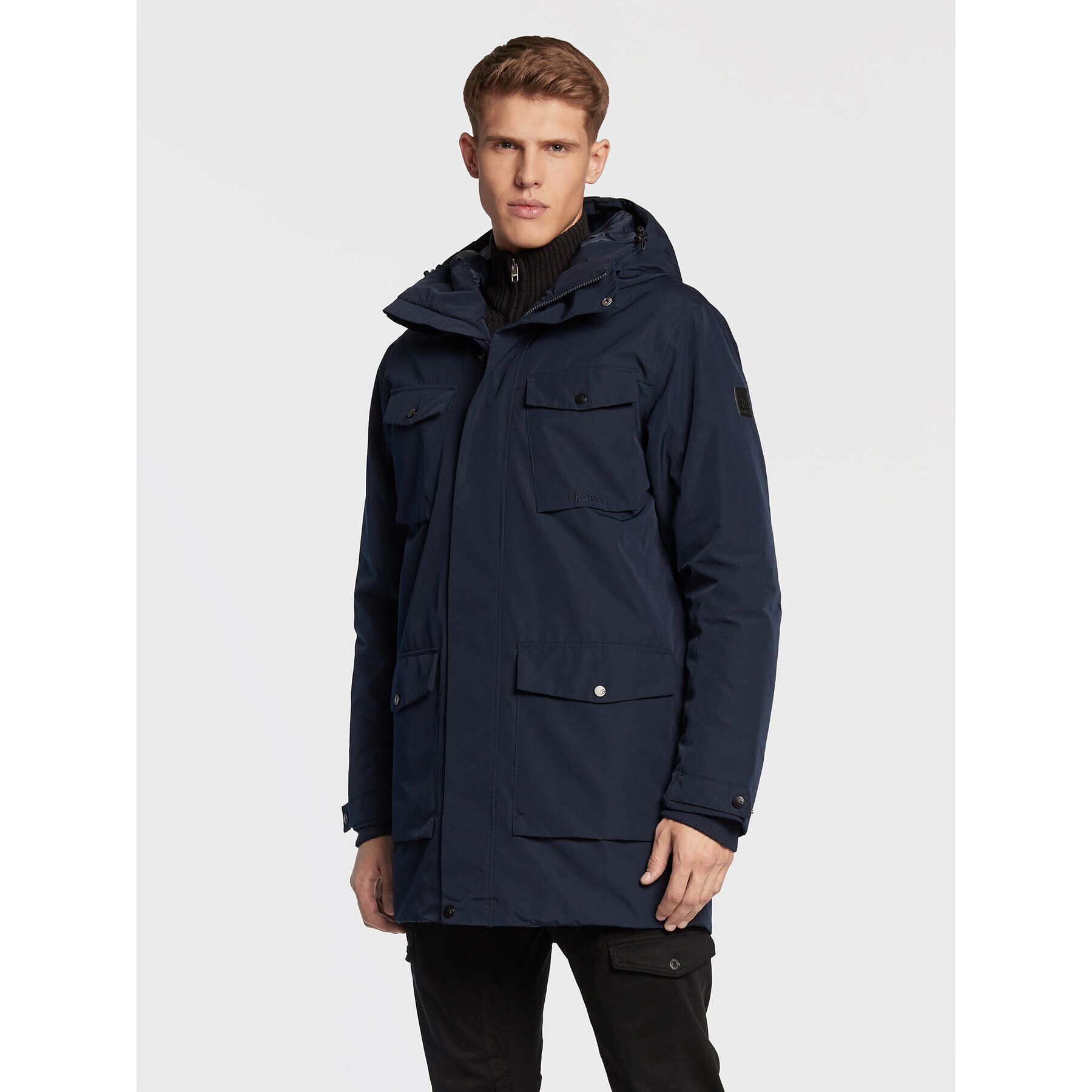 Protest Parka Meltin P6792500 Tmavomodrá Relaxed Fit - Pepit.sk