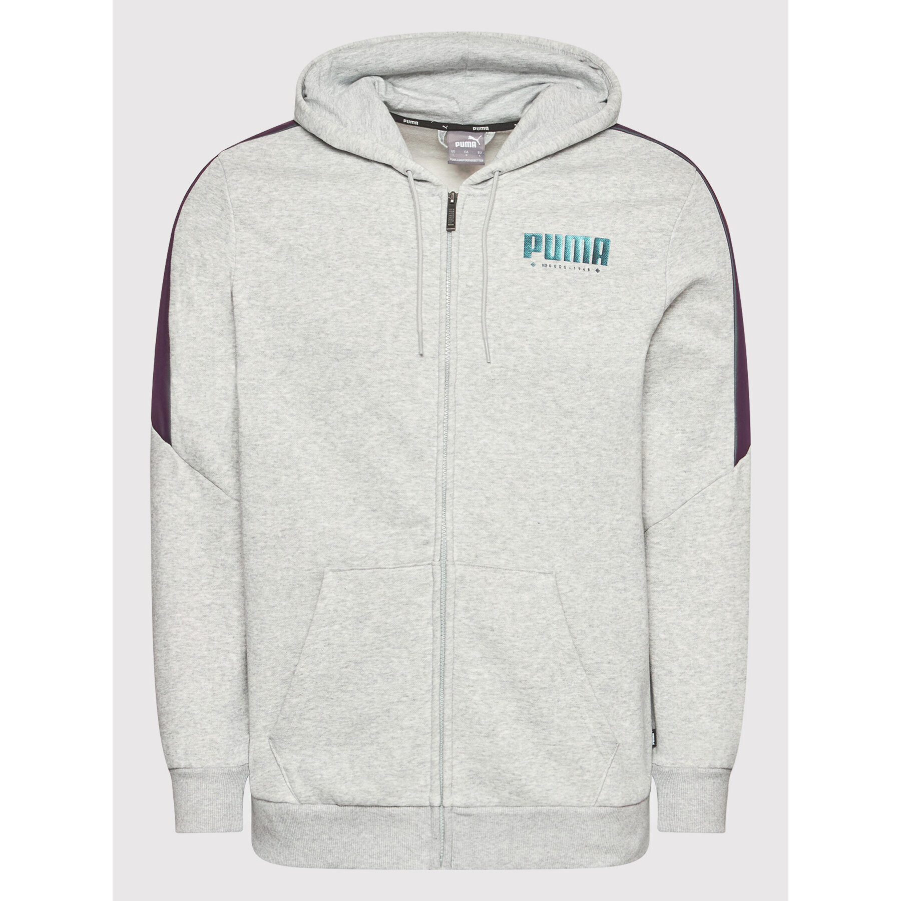 Puma Mikina Cyber Fz 848175 Sivá Regular Fit - Pepit.sk