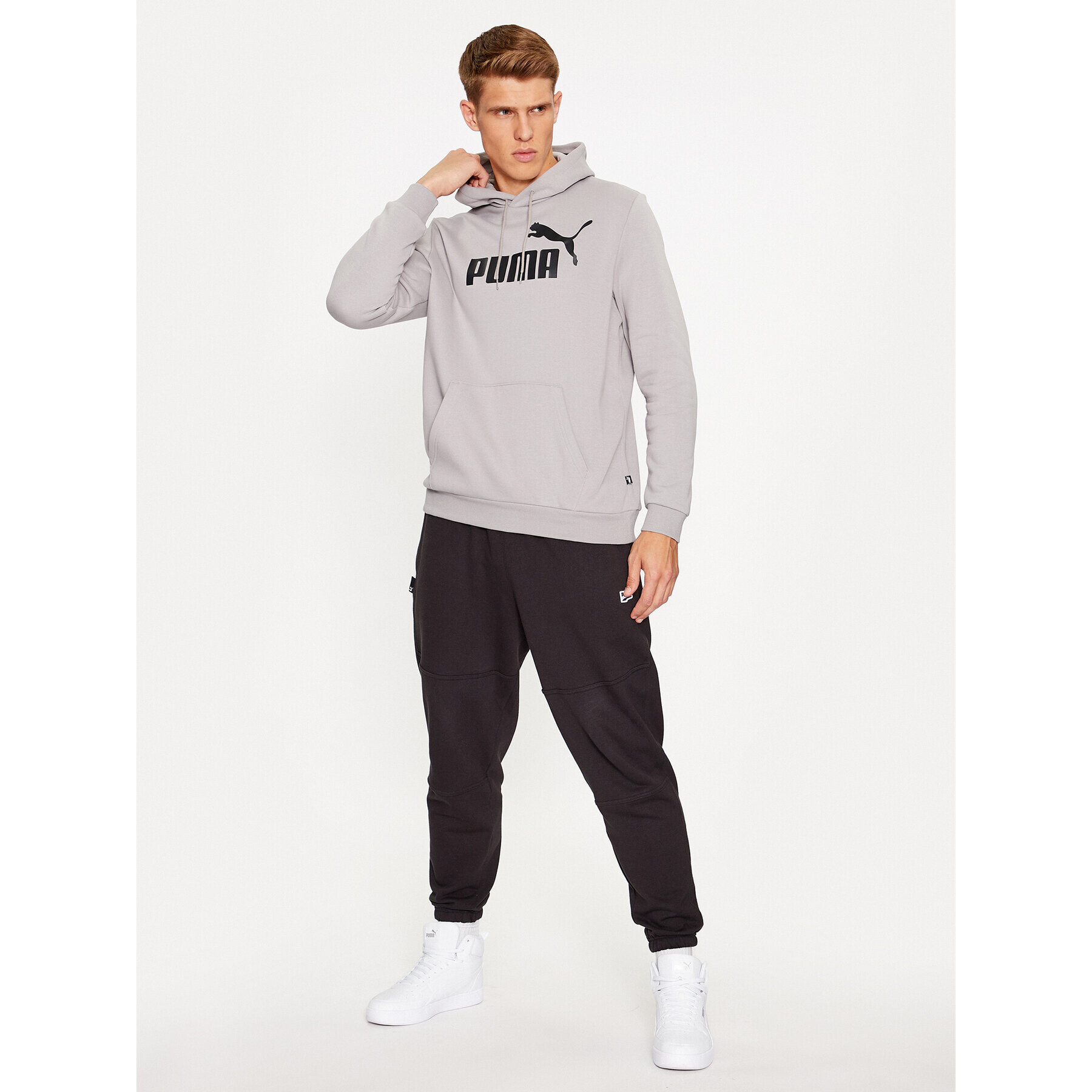 Puma Mikina Ess Big Logo 586687 Sivá Regular Fit - Pepit.sk