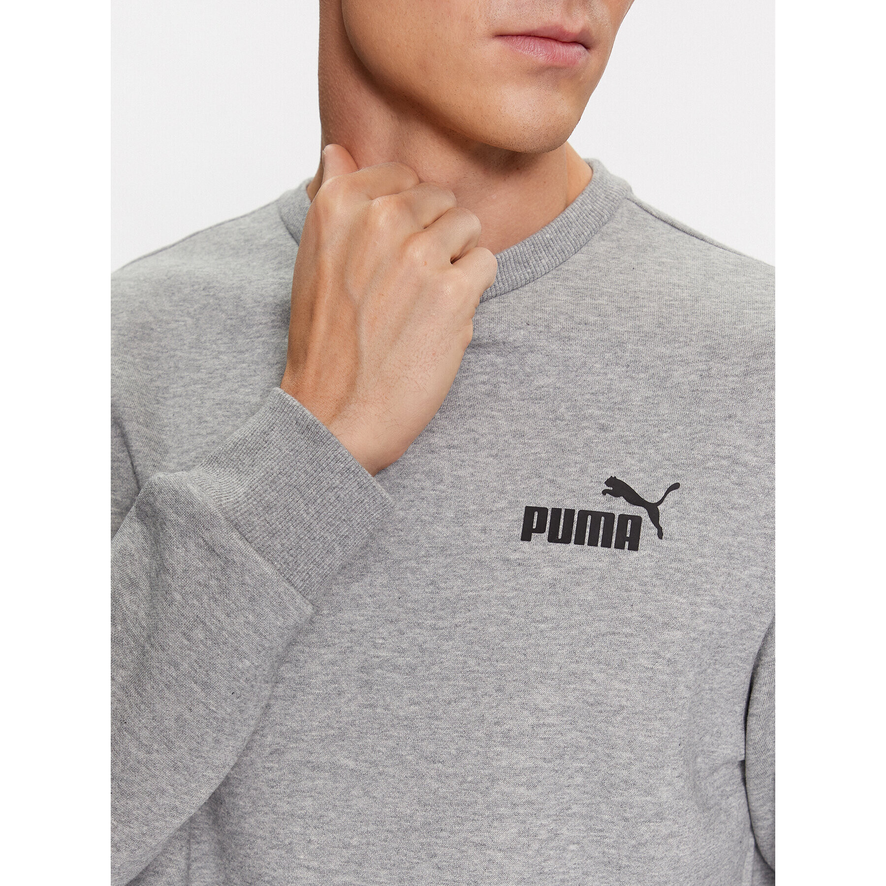 Puma Mikina Ess Small Logo 586682 Sivá Regular Fit - Pepit.sk