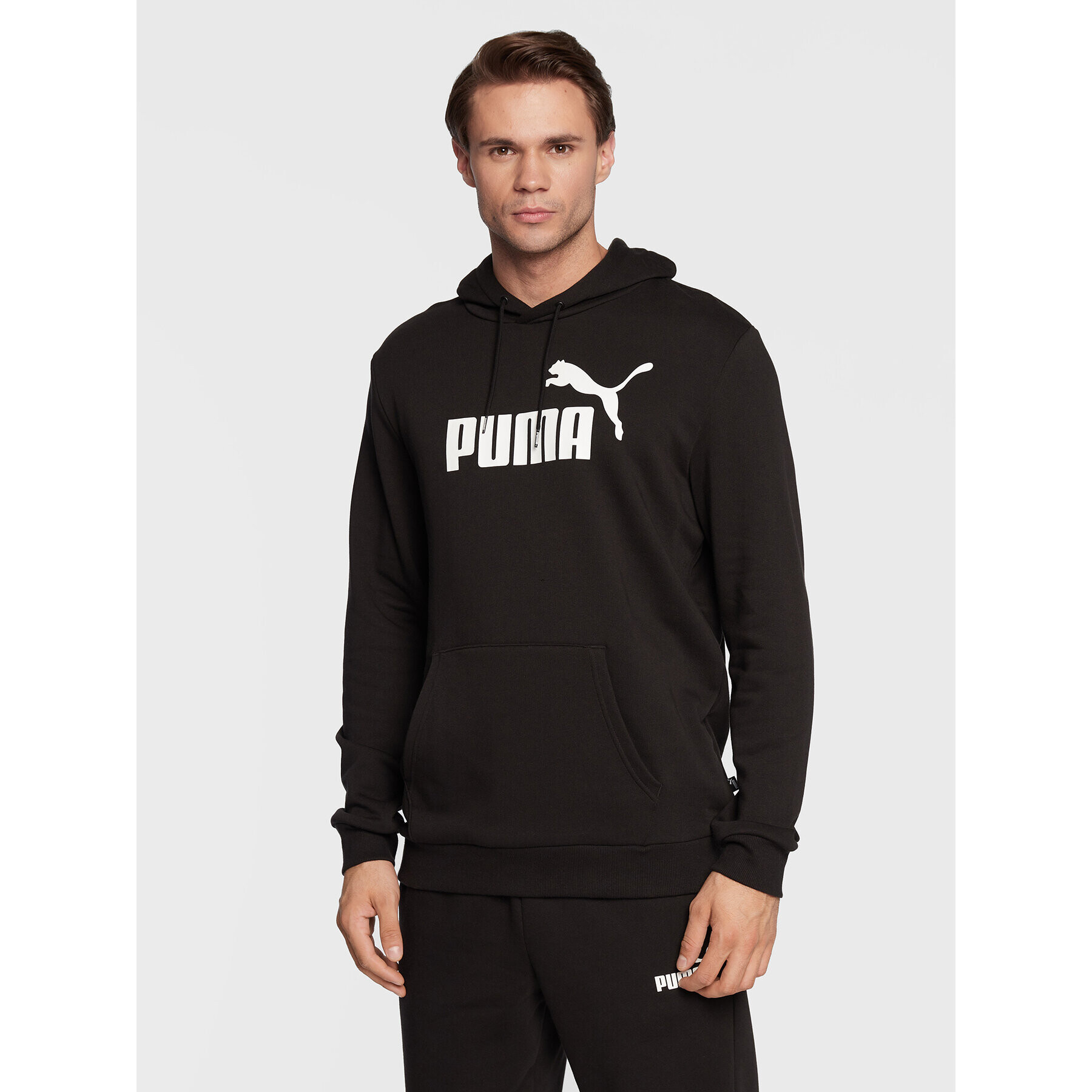 Puma Mikina Essentials Big Logo 586688 Čierna Regular Fit - Pepit.sk