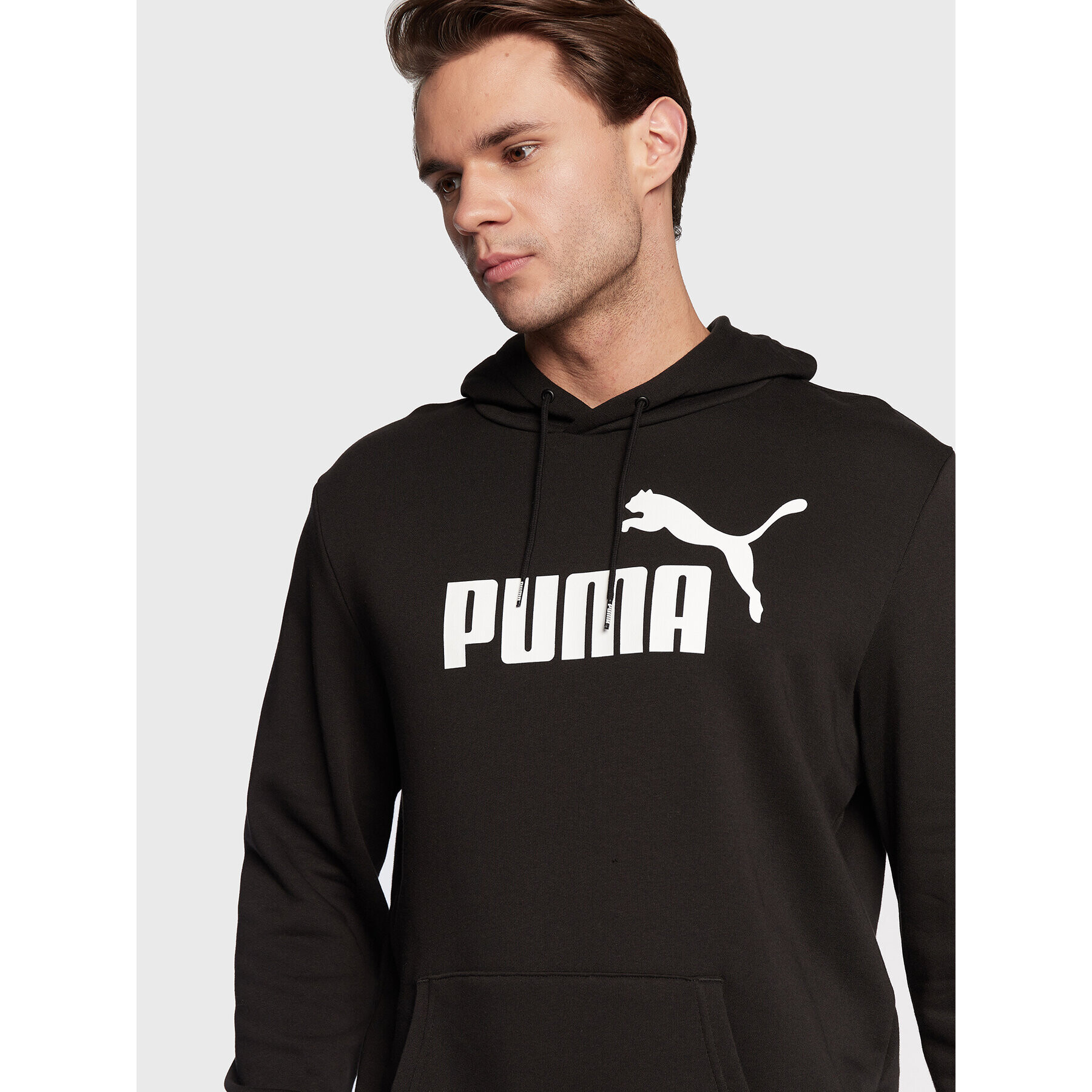 Puma Mikina Essentials Big Logo 586688 Čierna Regular Fit - Pepit.sk