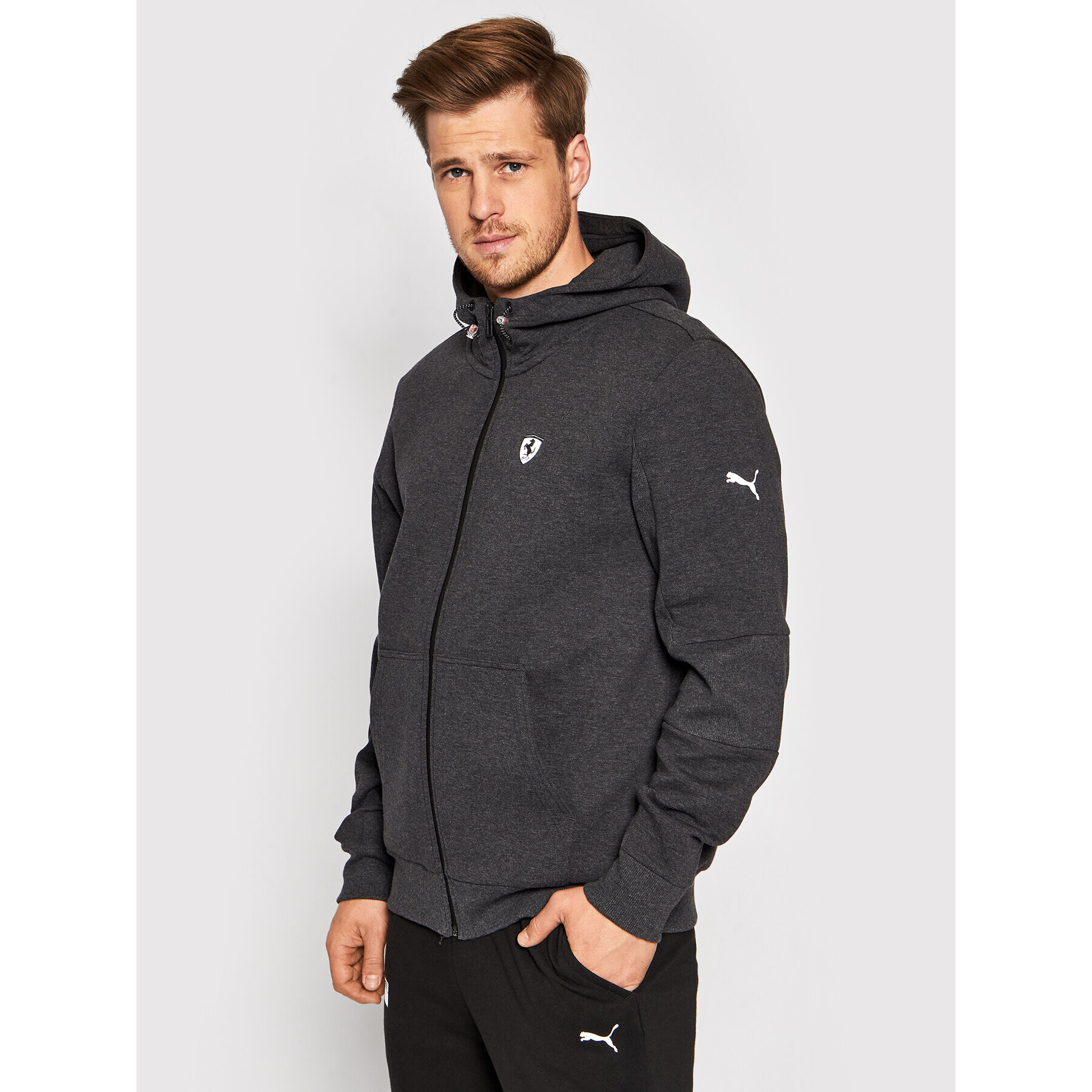 Puma Mikina Ferrari Style Hdd Sweat 597925 Sivá Regular Fit - Pepit.sk