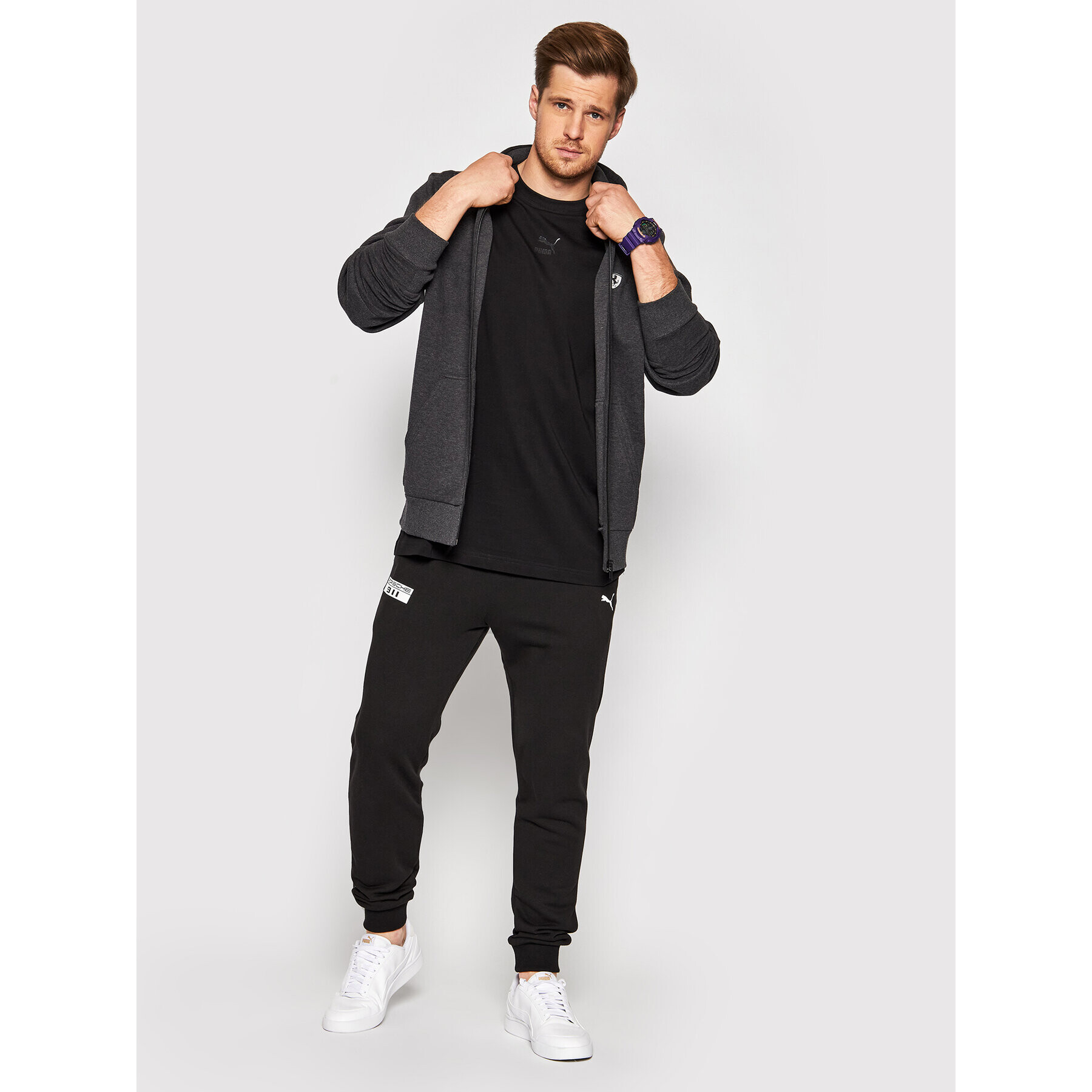 Puma Mikina Ferrari Style Hdd Sweat 597925 Sivá Regular Fit - Pepit.sk