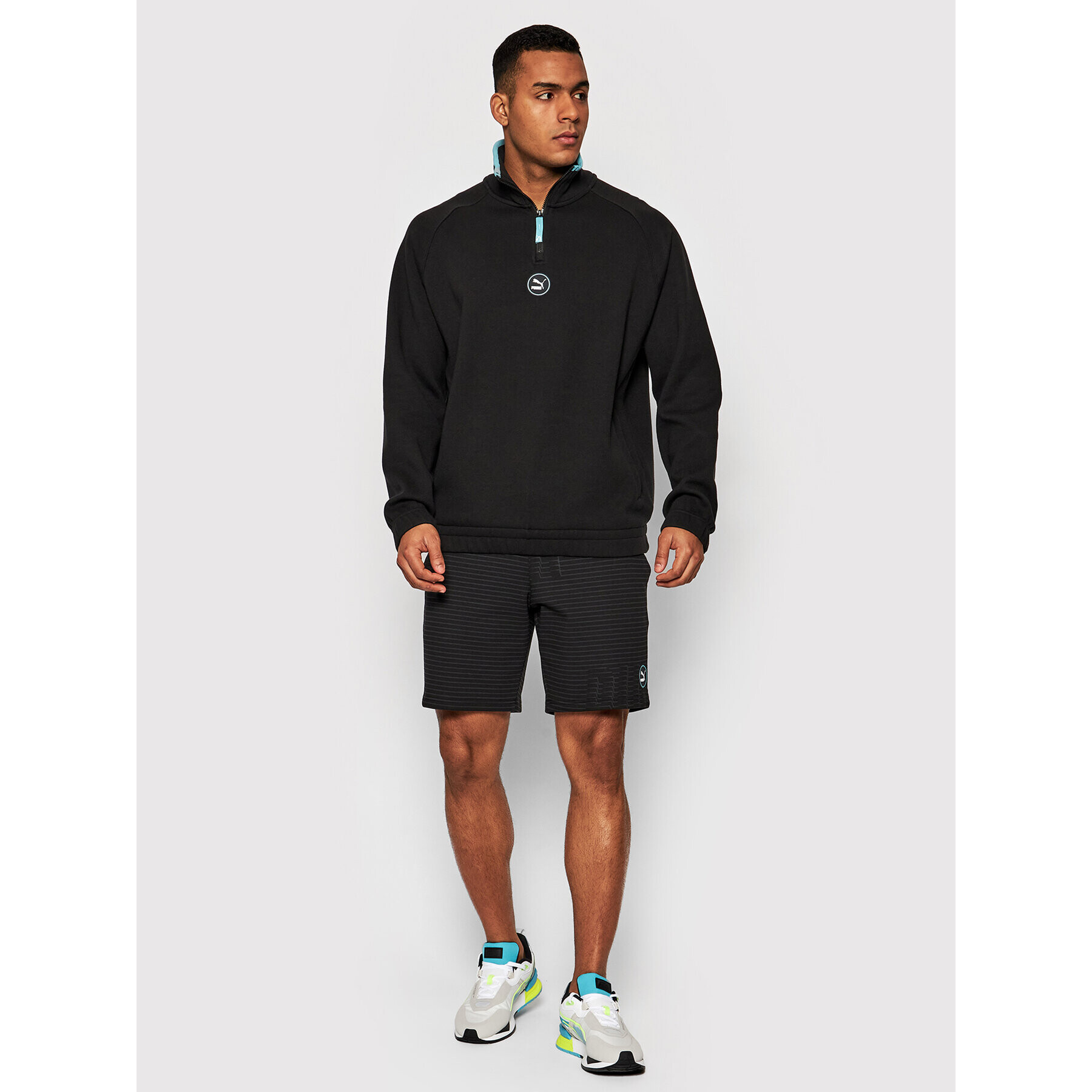 Puma Mikina Half-Zip 533619 Čierna Regular Fit - Pepit.sk