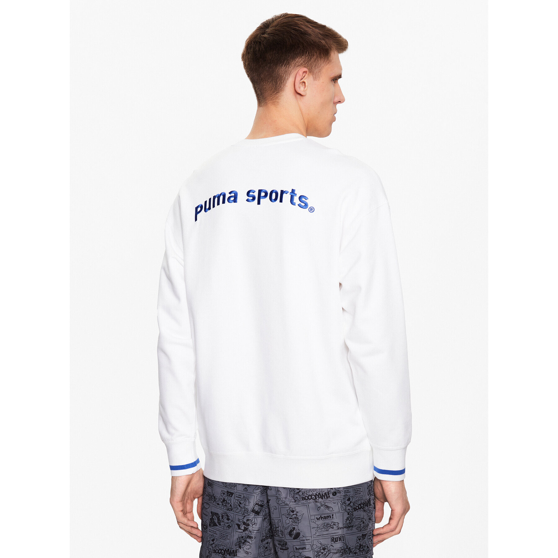 Puma Mikina Team 539696 Biela Regular Fit - Pepit.sk