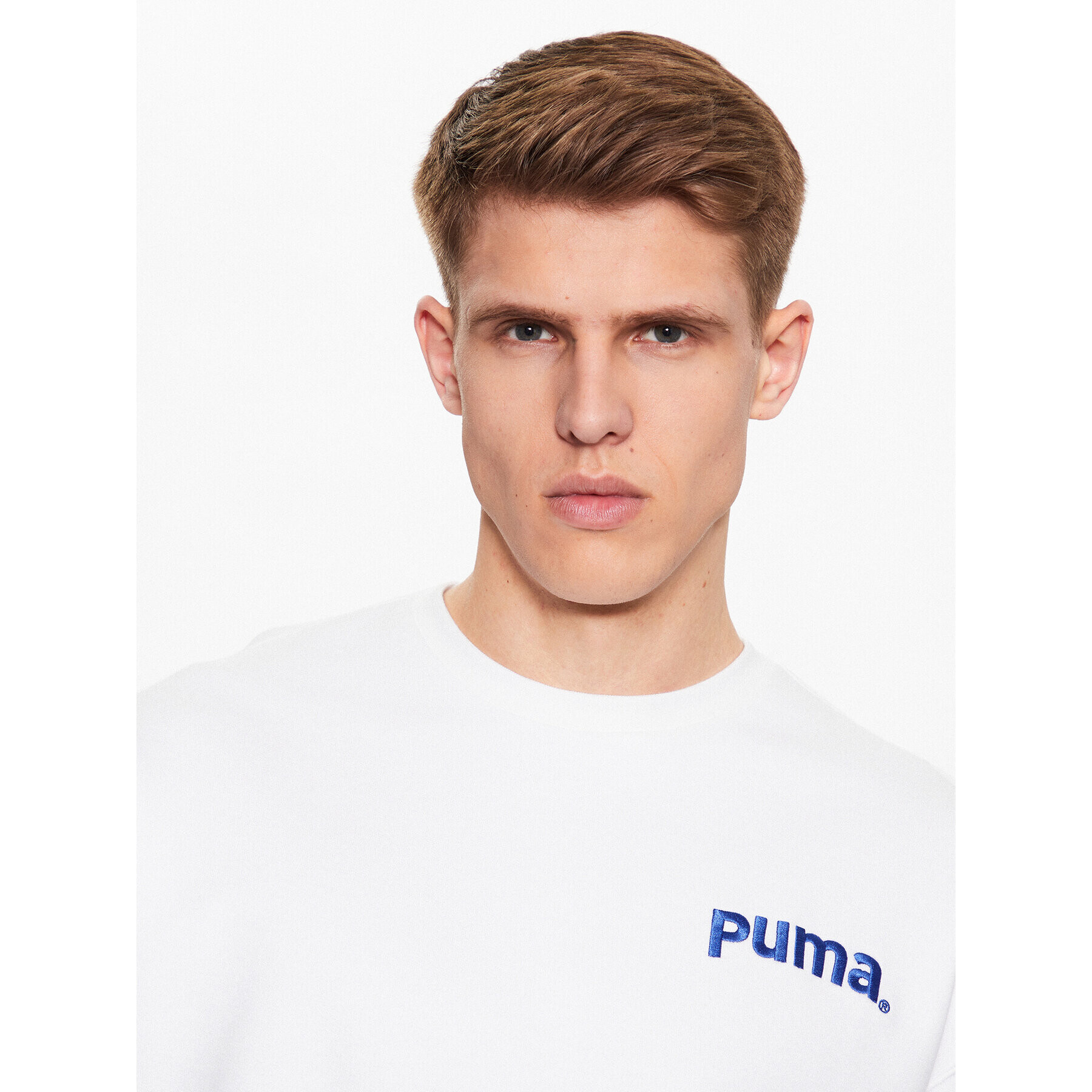 Puma Mikina Team 539696 Biela Regular Fit - Pepit.sk