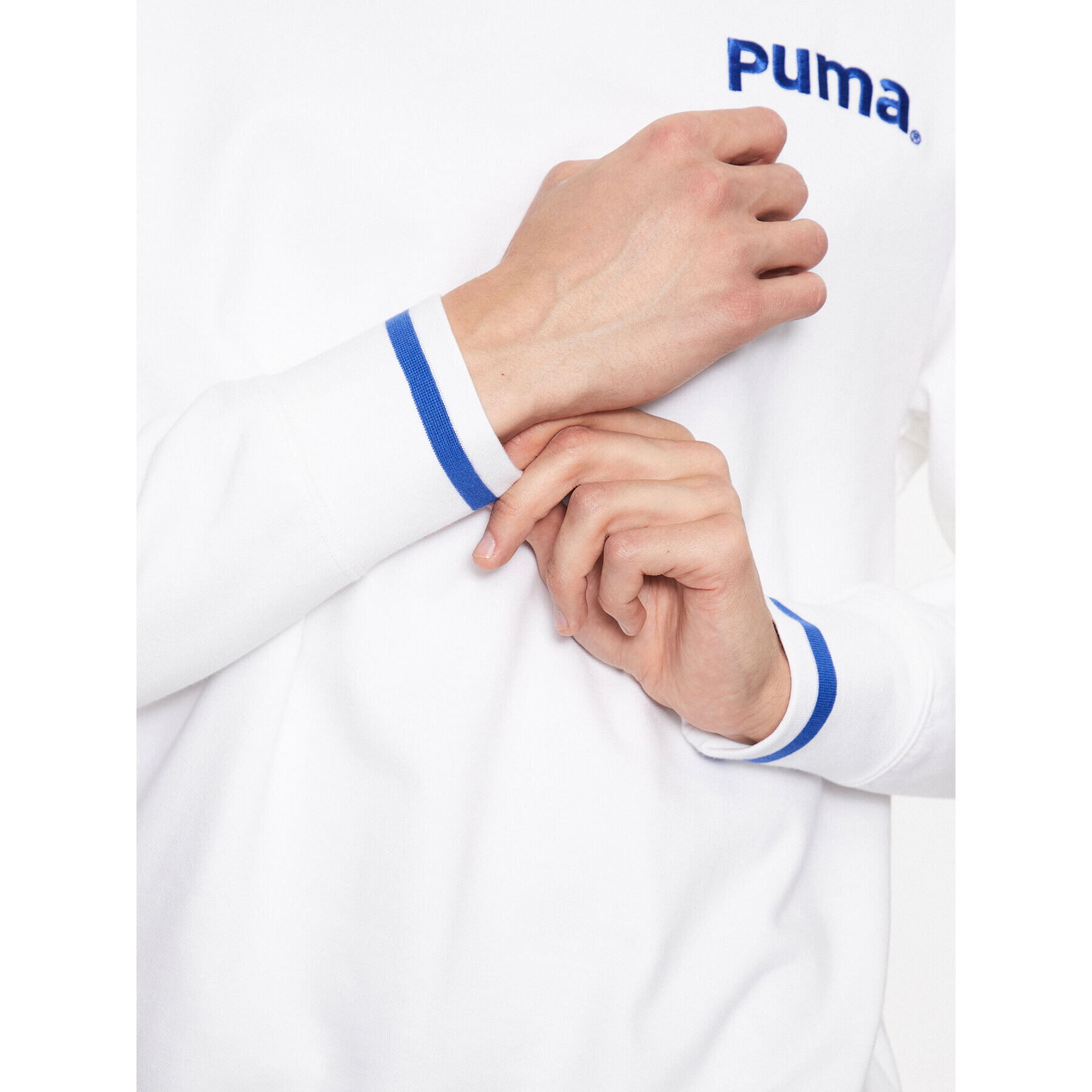 Puma Mikina Team 539696 Biela Regular Fit - Pepit.sk