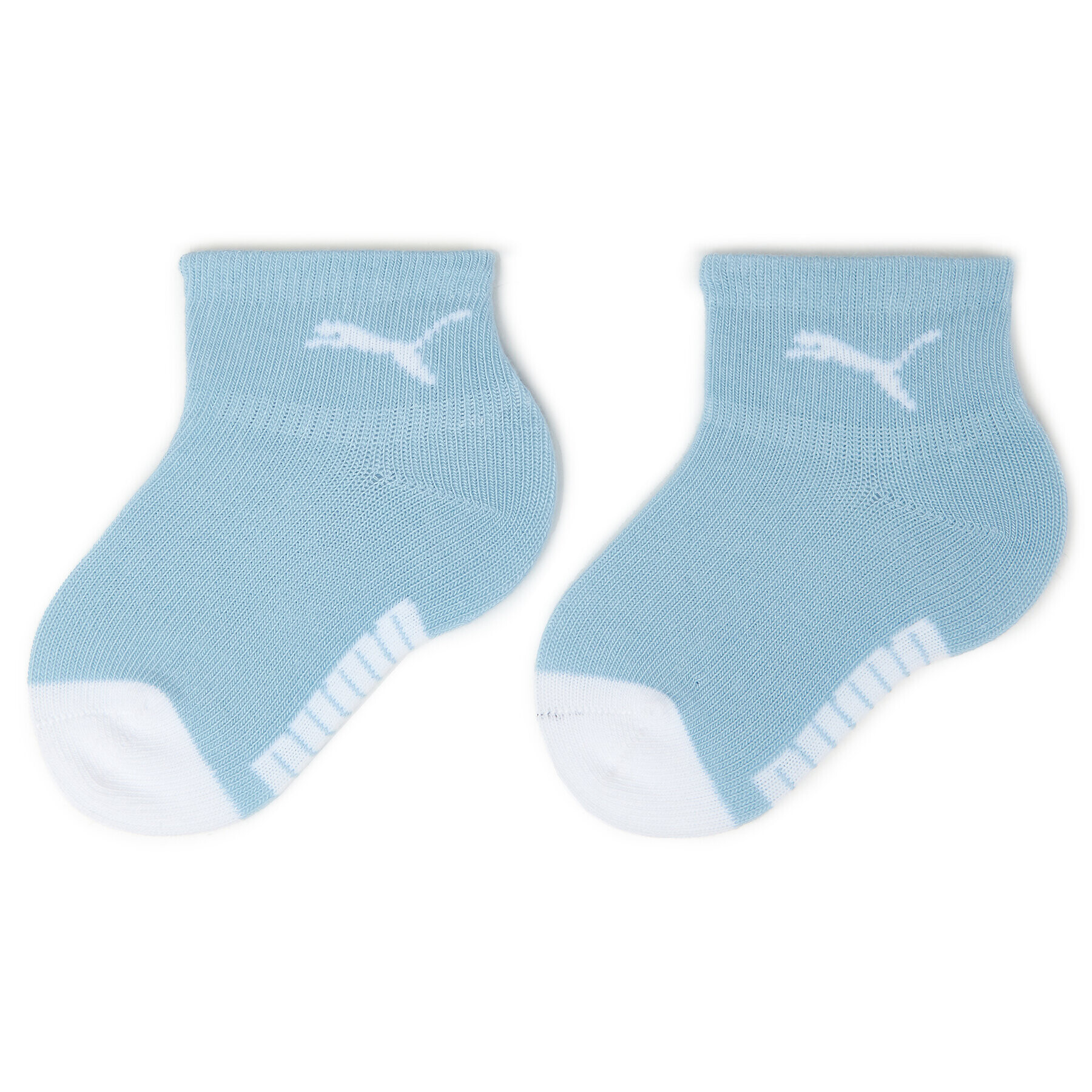 Puma Súprava 2 párov vysokých detských ponožiek Baby Mini Cats Lifestyle Sock 2P 935478 Biela - Pepit.sk