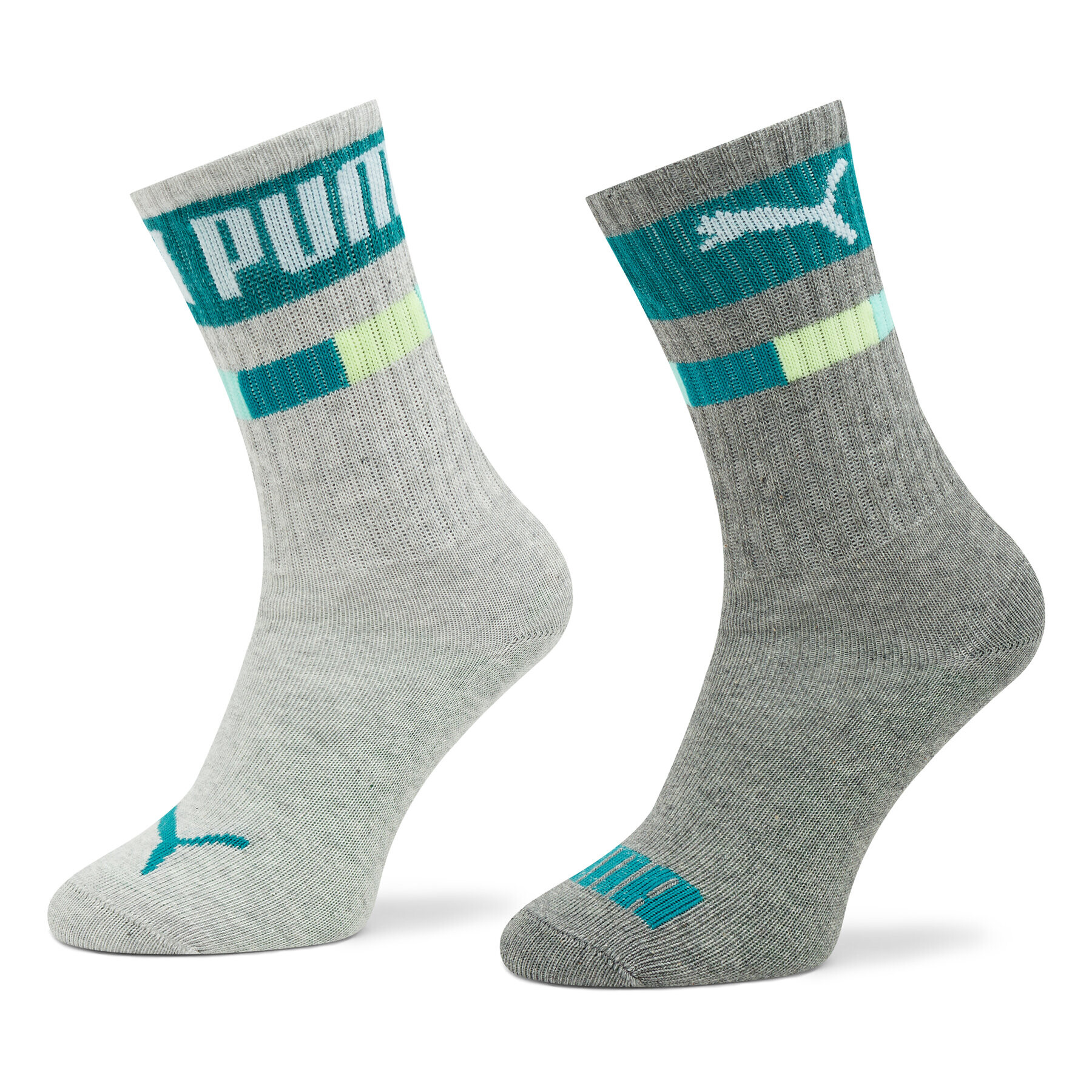 Puma Súprava 2 párov vysokých detských ponožiek Kids Seasonal Crew 2P 938006 Sivá - Pepit.sk