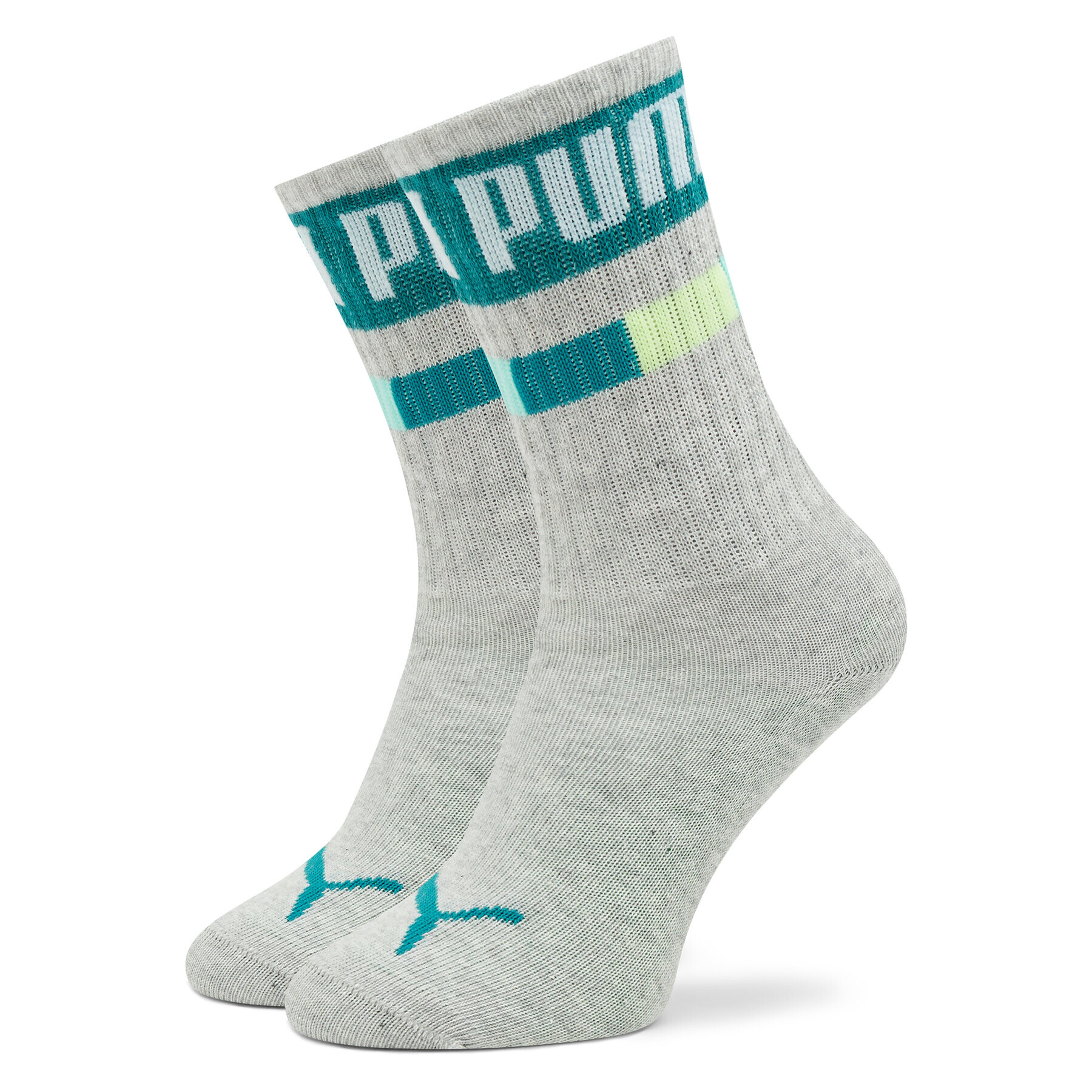 Puma Súprava 2 párov vysokých detských ponožiek Kids Seasonal Crew 2P 938006 Sivá - Pepit.sk