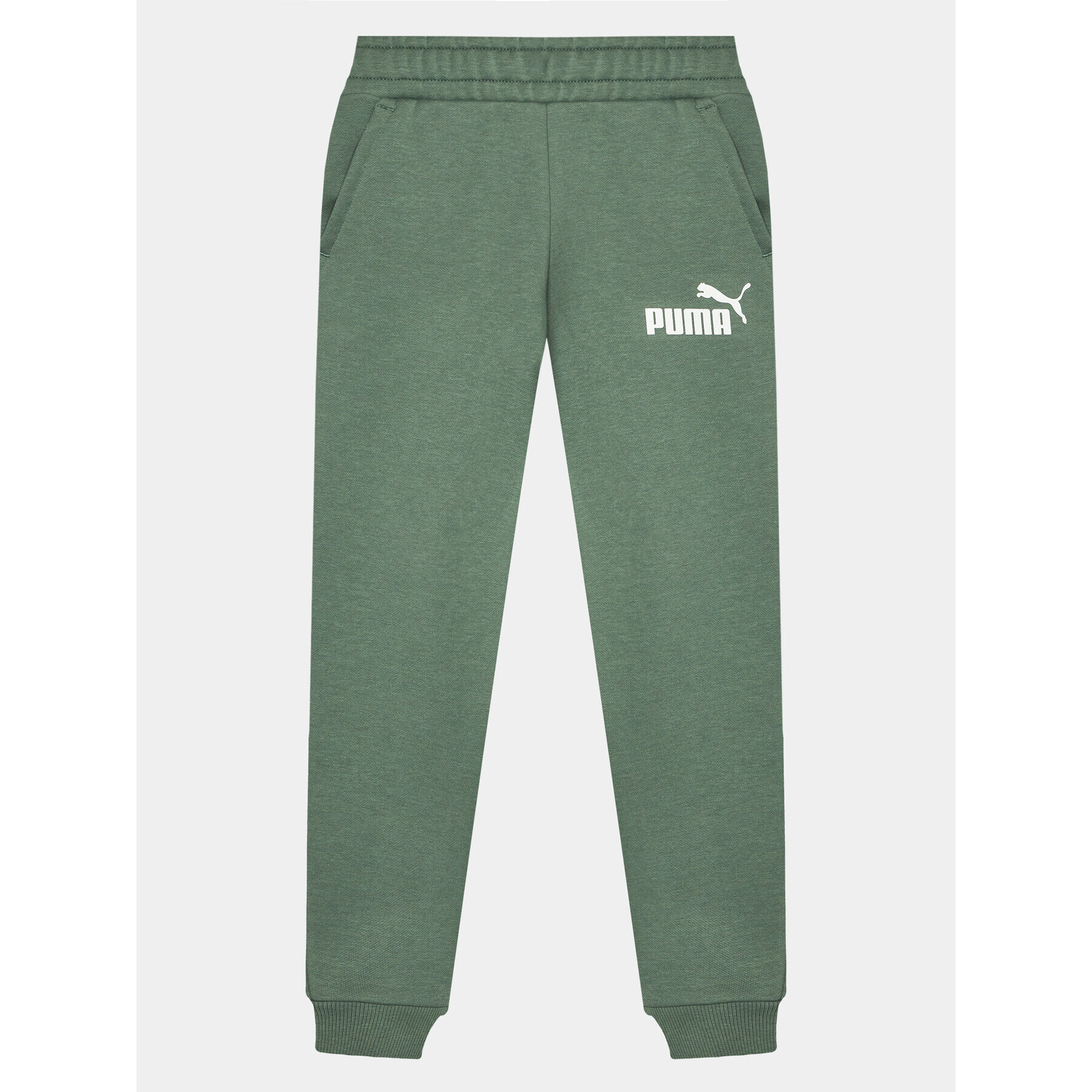 Puma Teplákové nohavice Ess Logo 586973 Zelená Regular Fit - Pepit.sk