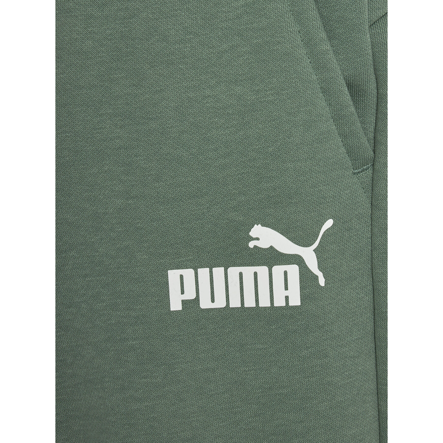 Puma Teplákové nohavice Ess Logo 586973 Zelená Regular Fit - Pepit.sk