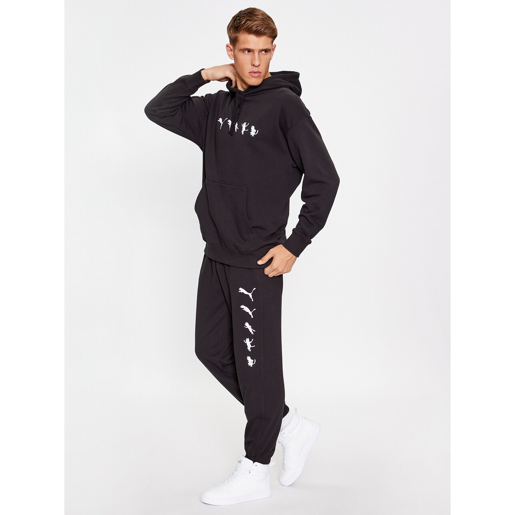 Puma Teplákové nohavice X Ripndip 622199 Čierna Relaxed Fit - Pepit.sk