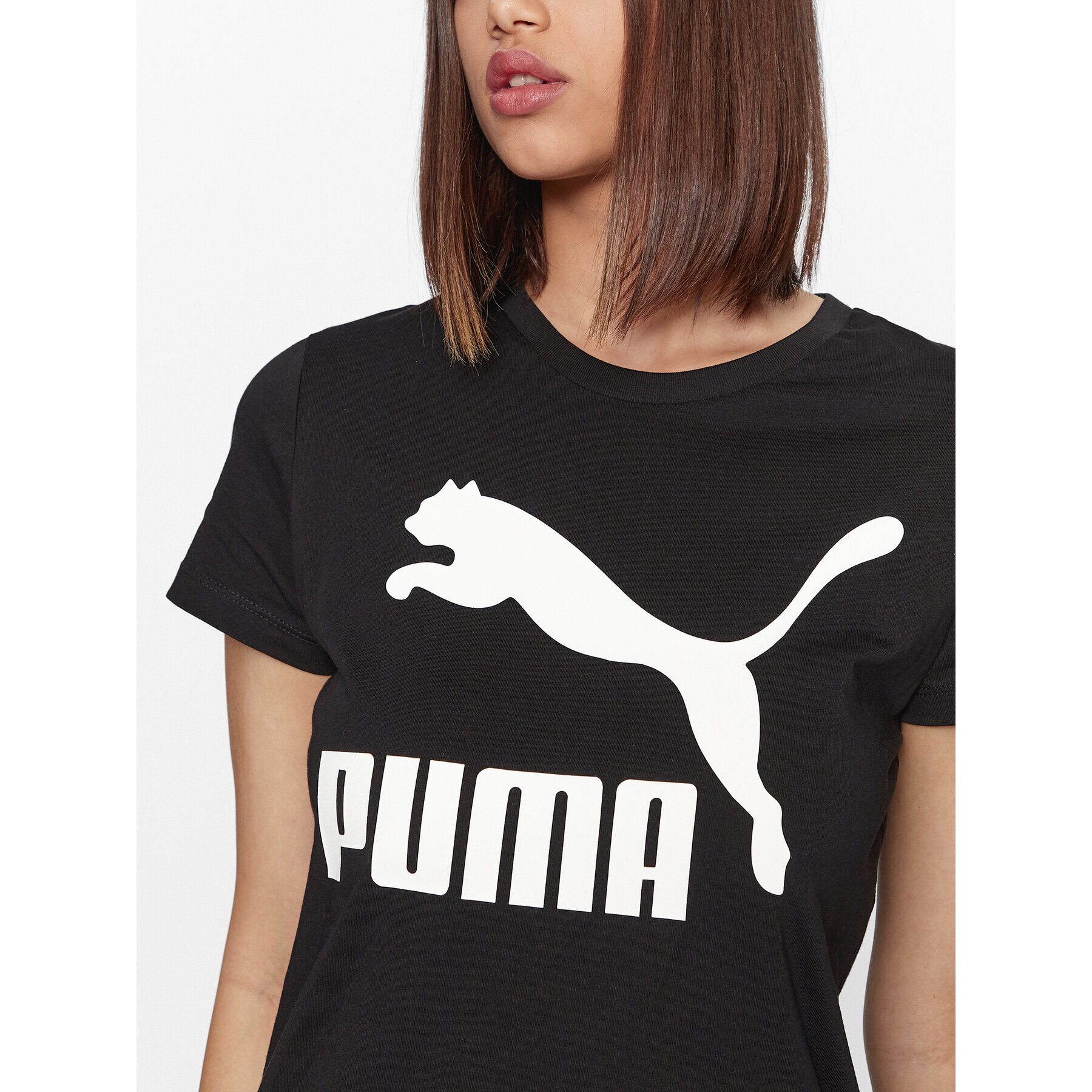 Puma Tričko Classics Logo 530076 Čierna Regular Fit - Pepit.sk