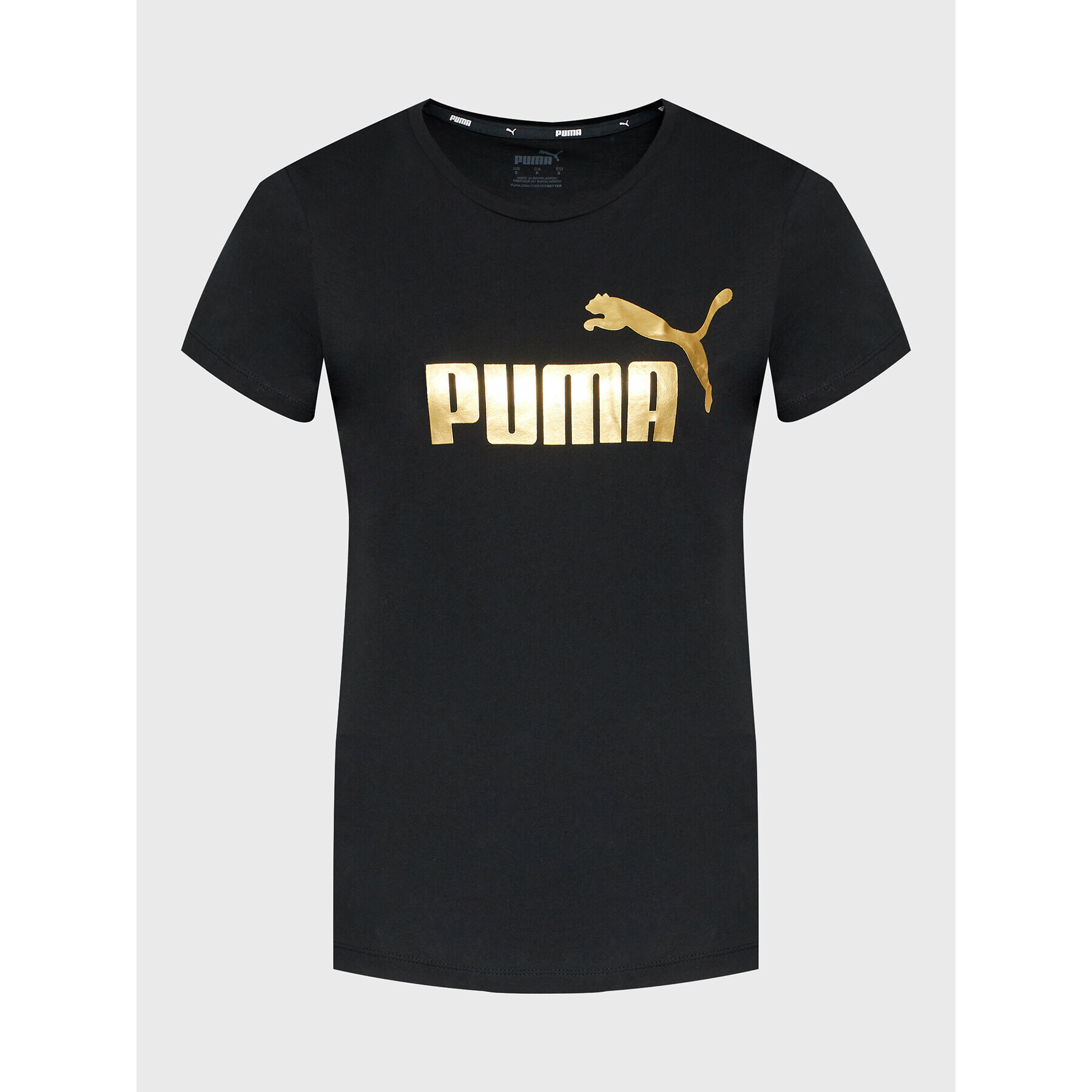 Puma Tričko Essentials+ Metallic Logo 848303 Čierna Regular Fit - Pepit.sk