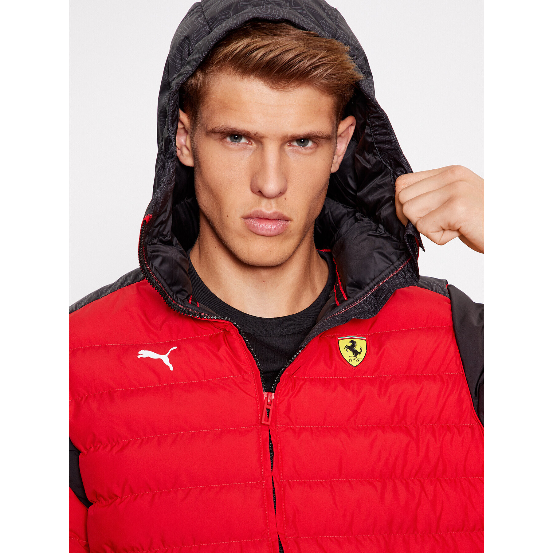 Puma Vatovaná bunda Scuderia Ferrari Race T7 620934 Červená Regular Fit - Pepit.sk