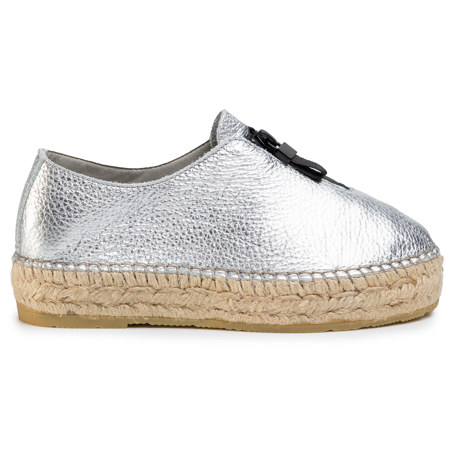 QUAZI Espadrilky QZ-50-04-000466 Strieborná - Pepit.sk