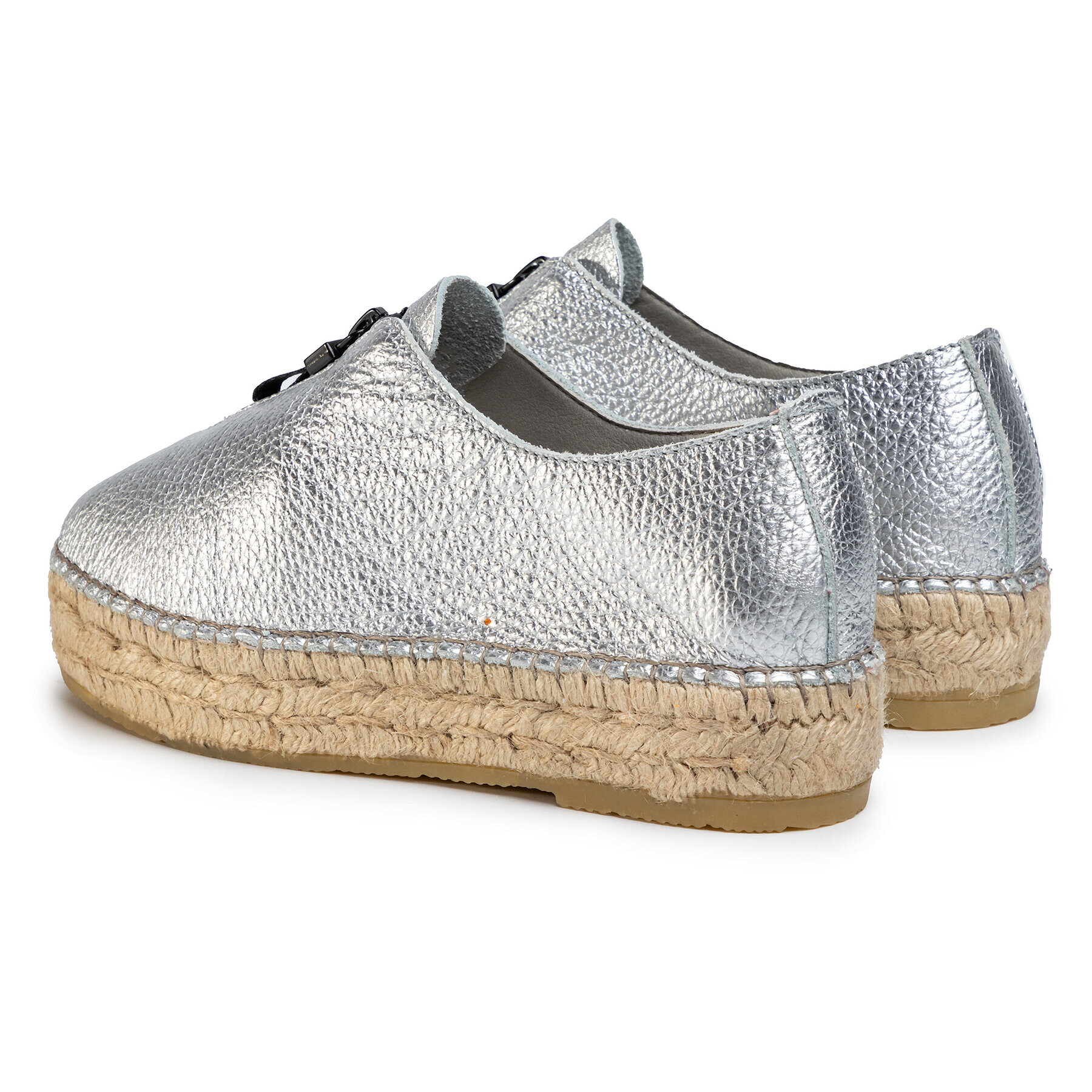 QUAZI Espadrilky QZ-50-04-000466 Strieborná - Pepit.sk